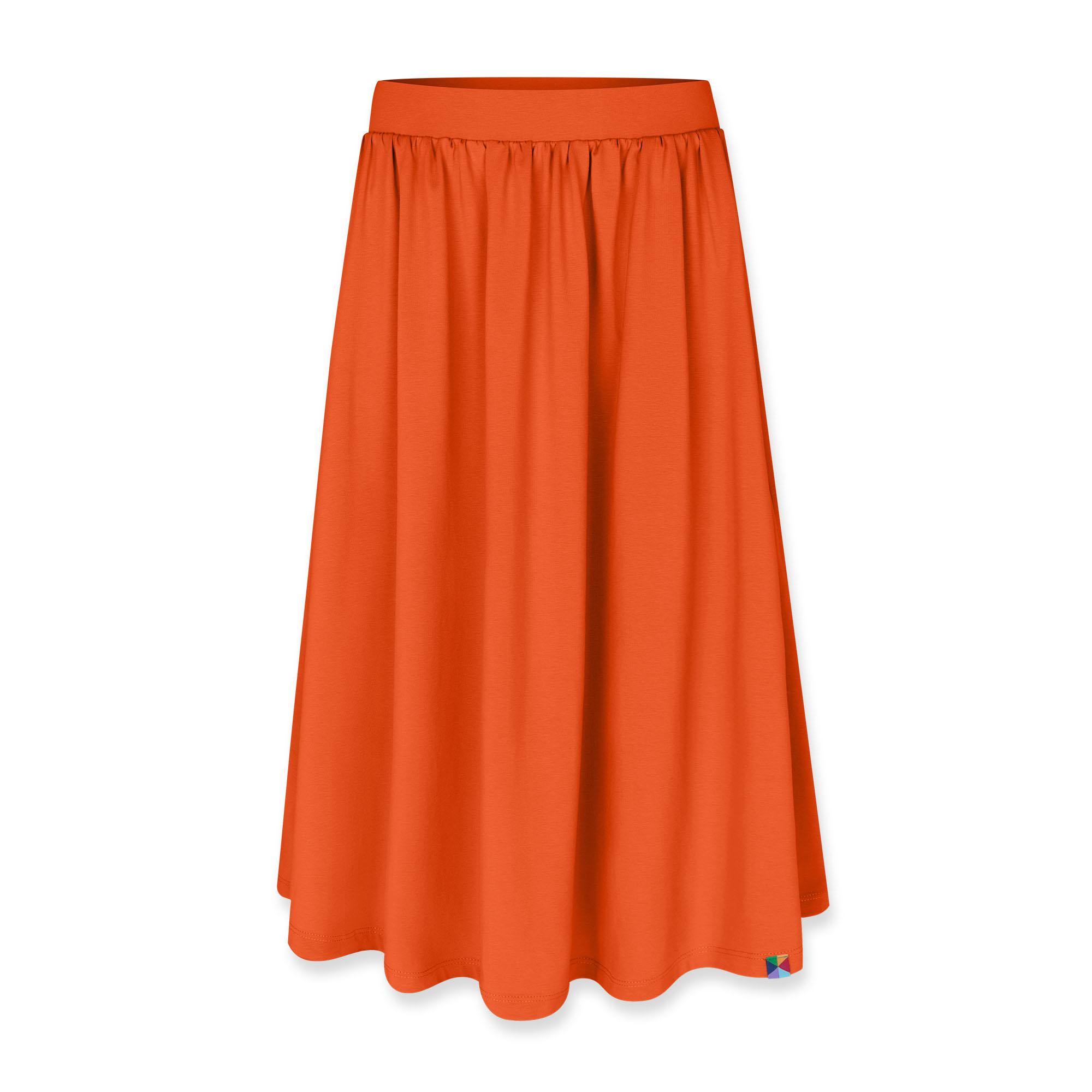 Pomarańczowa spódnica damska