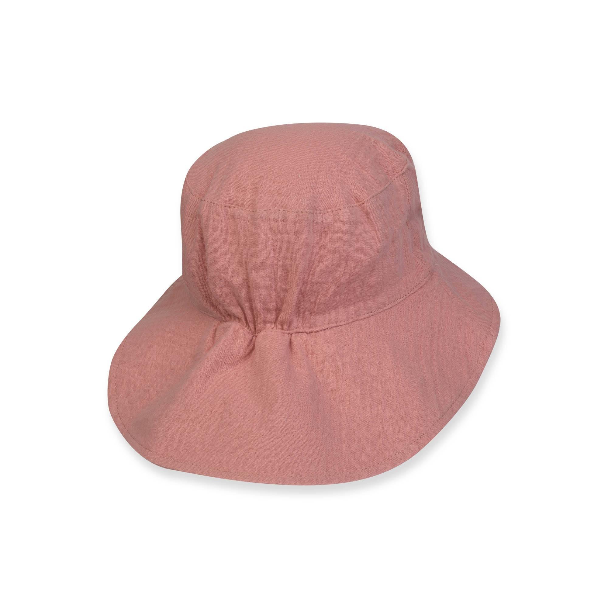 Różowy kapelusz muślinowy niemowlę