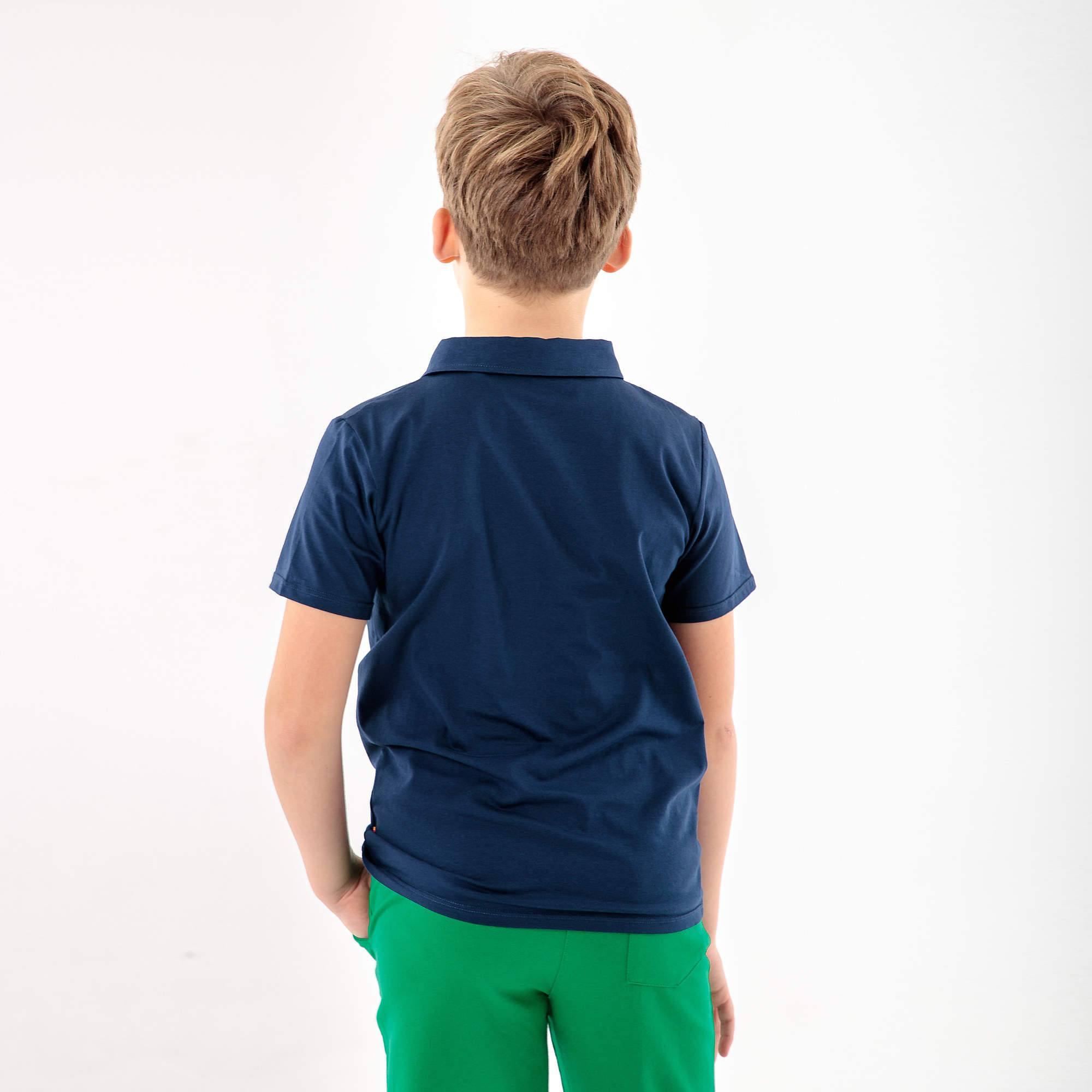 Granatowa koszulka polo Junior