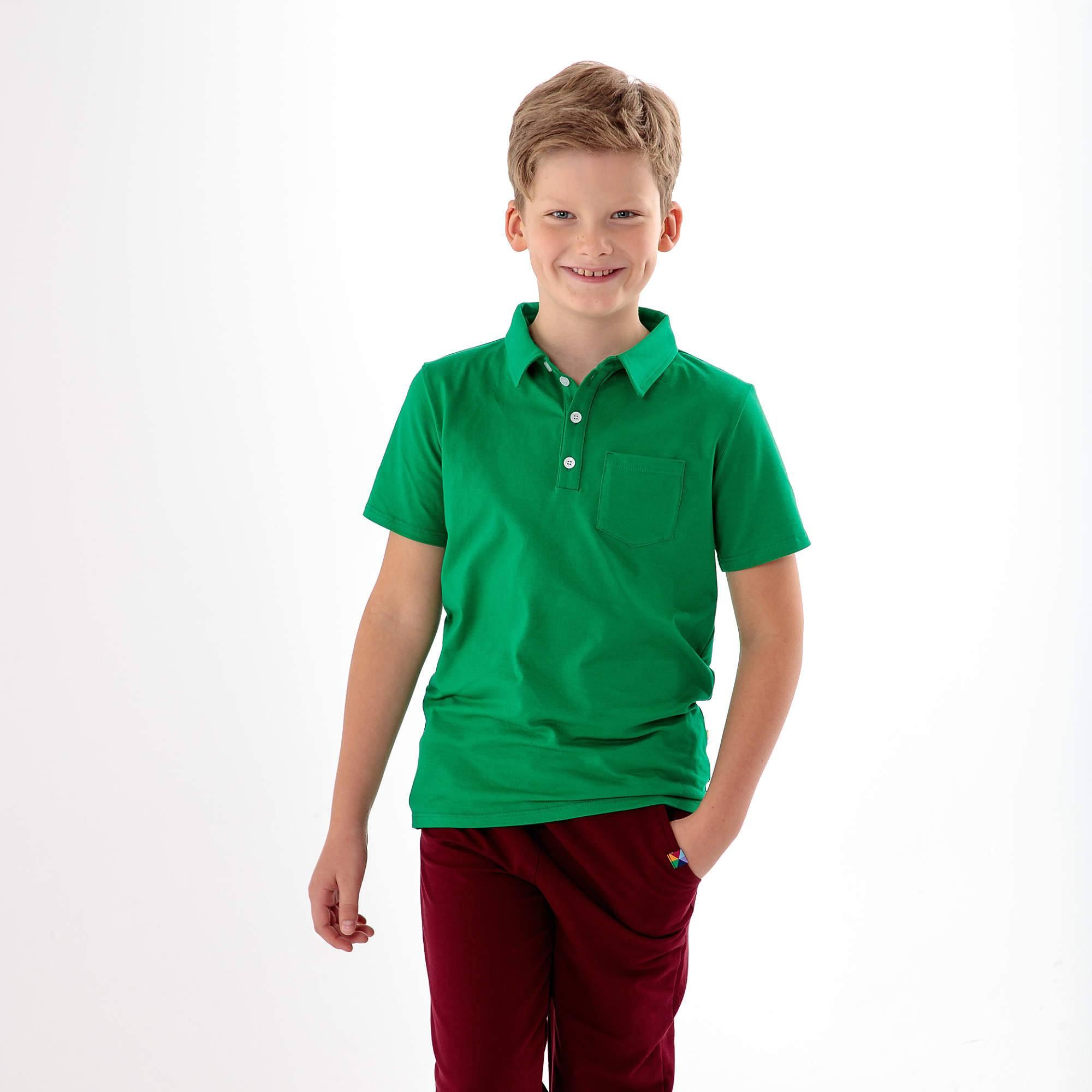 Zielona koszulka polo Junior