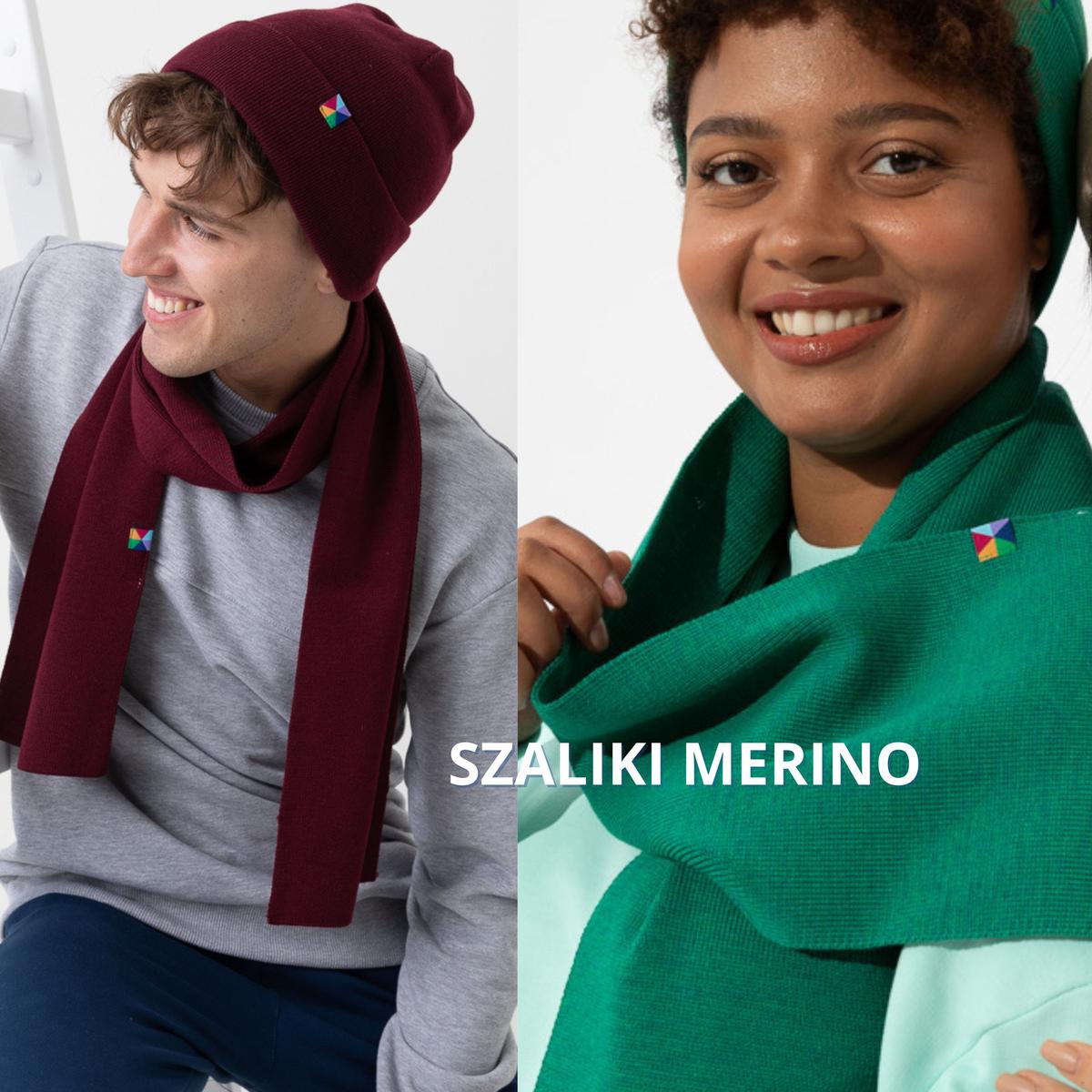 szaliki z merino