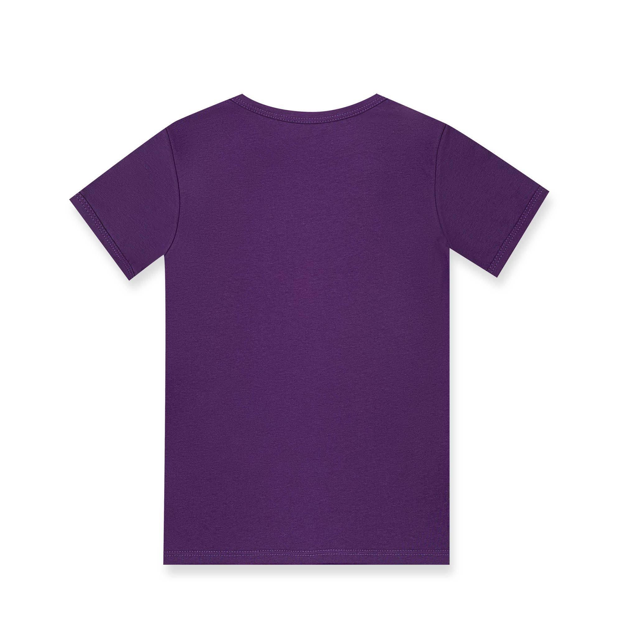 Barwinkowo-fioletowa koszulka dwukolorowa Junior