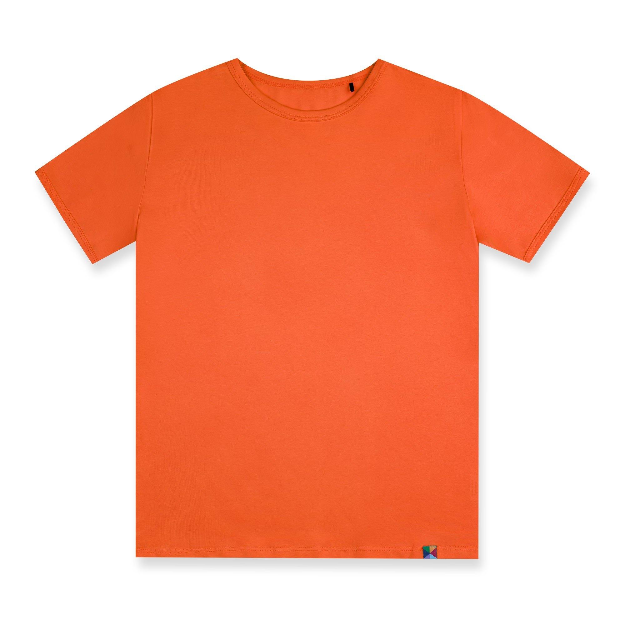 Pomarańczowa koszulka z krótkim rękawem Junior