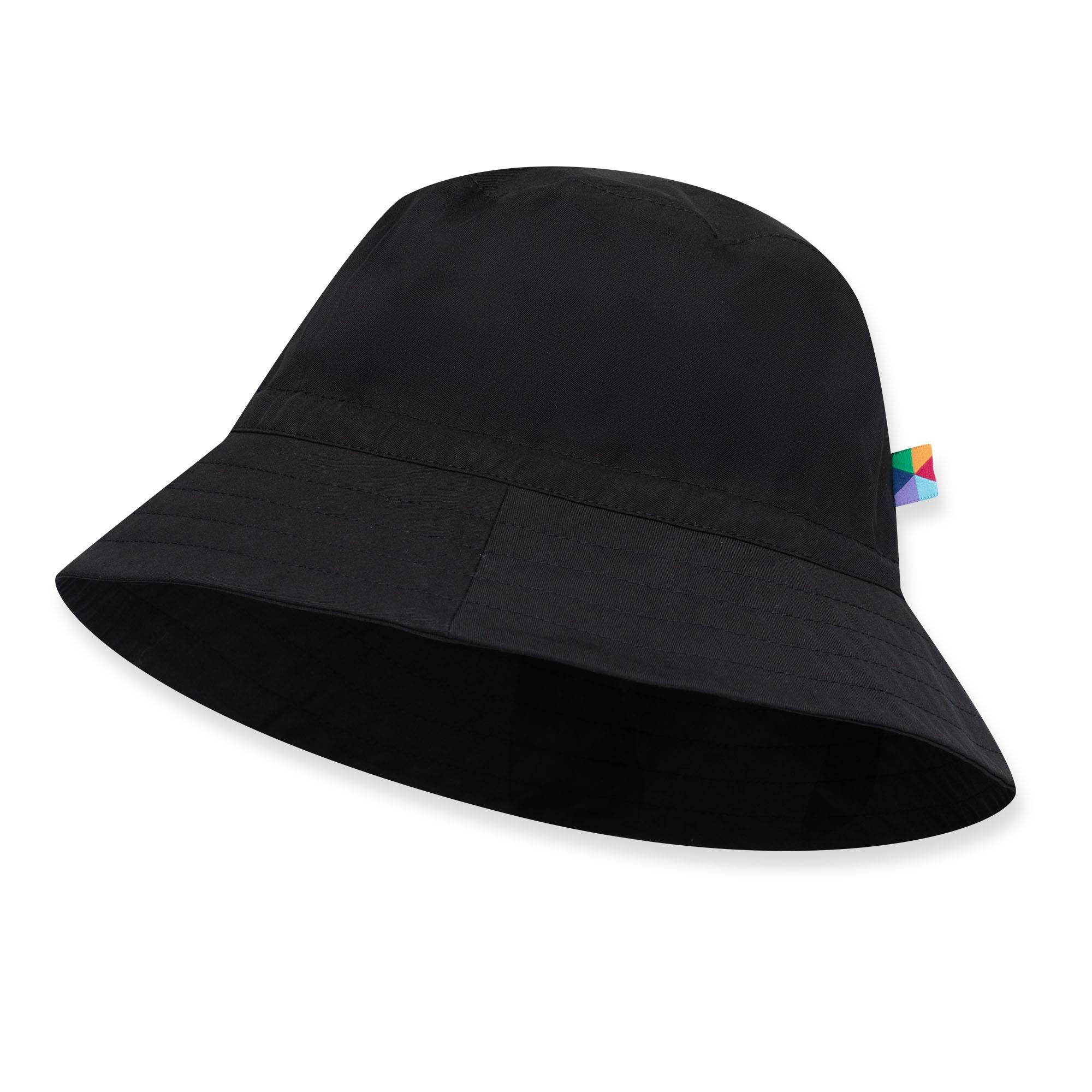 Czarny kapelusz bucket