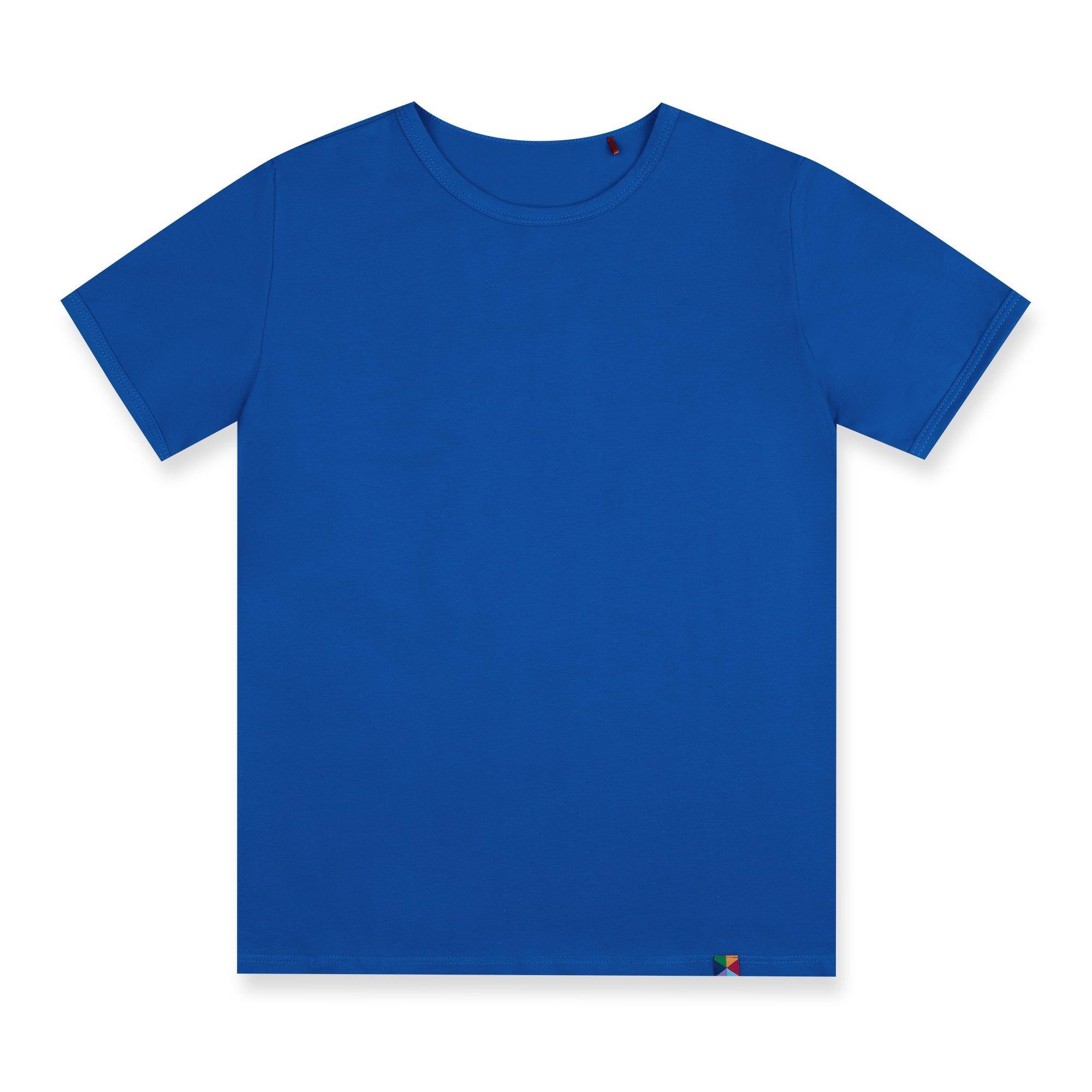 Niebieska koszulka z krótkim rękawem Junior