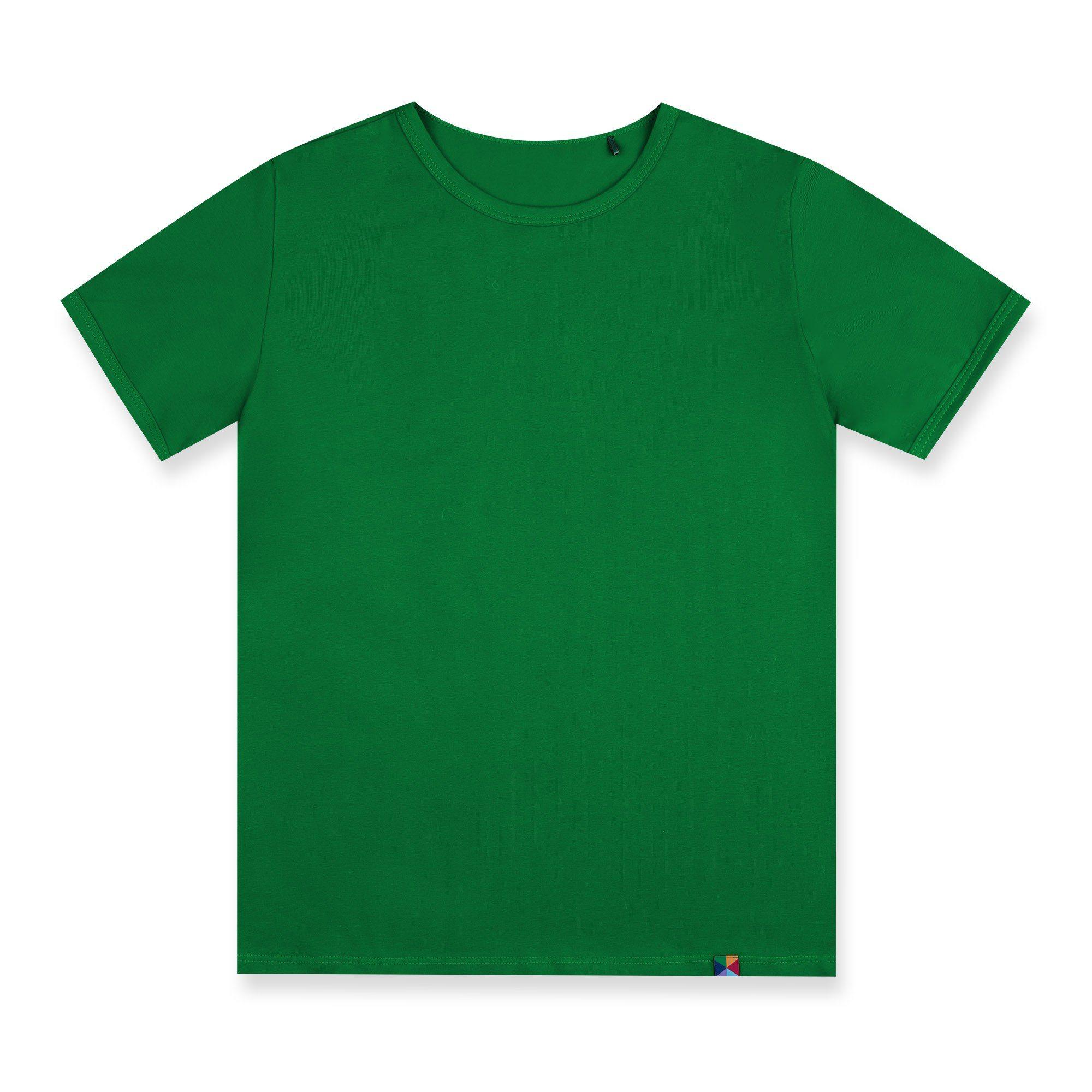 Zielona koszulka z krótkim rękawem Junior