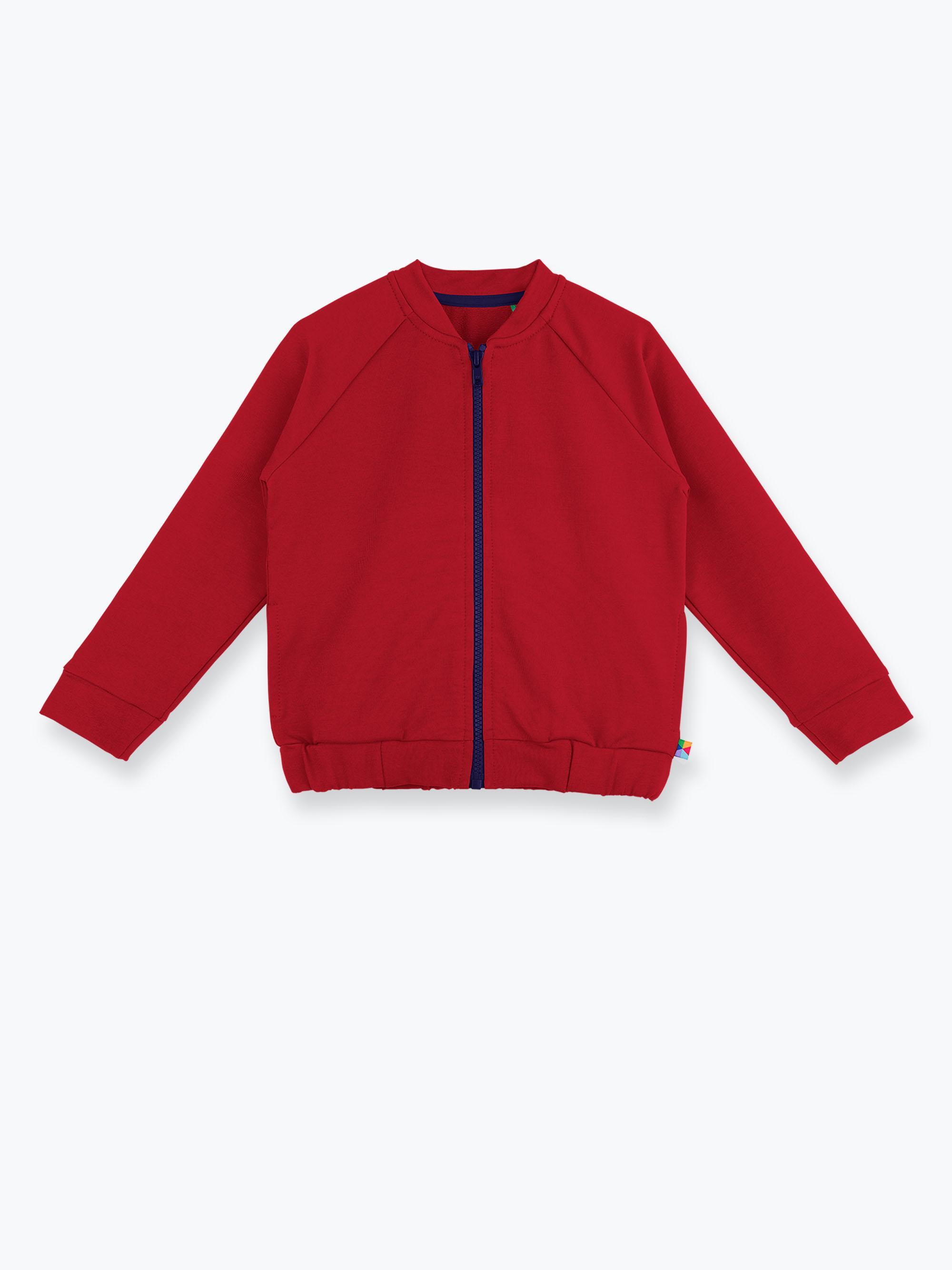 Czerwona bluza na zamek