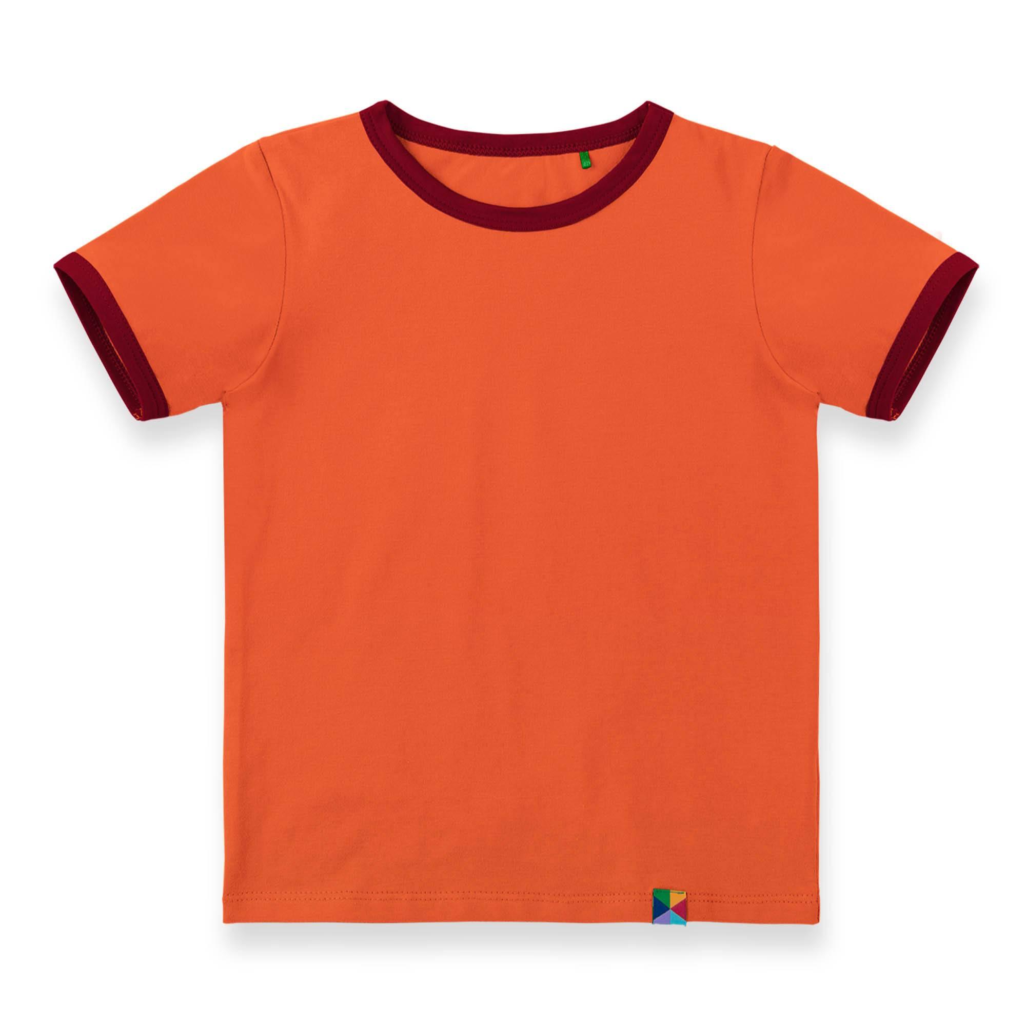 Pomarańczowa koszulka z krótkim rękawem