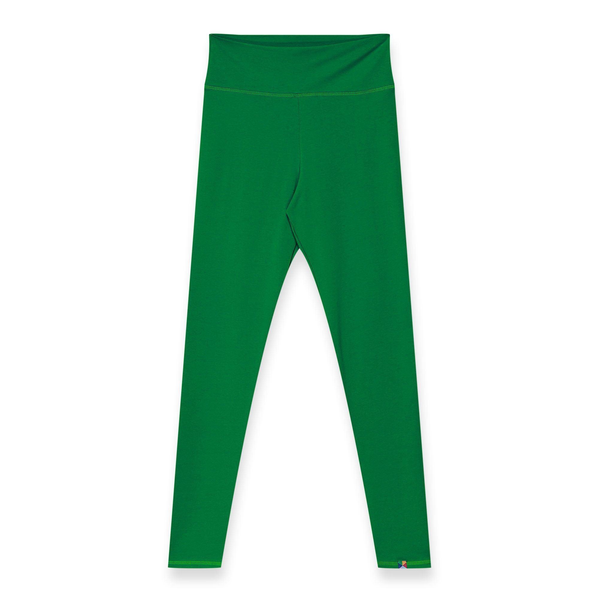 Zielone legginsy damskie