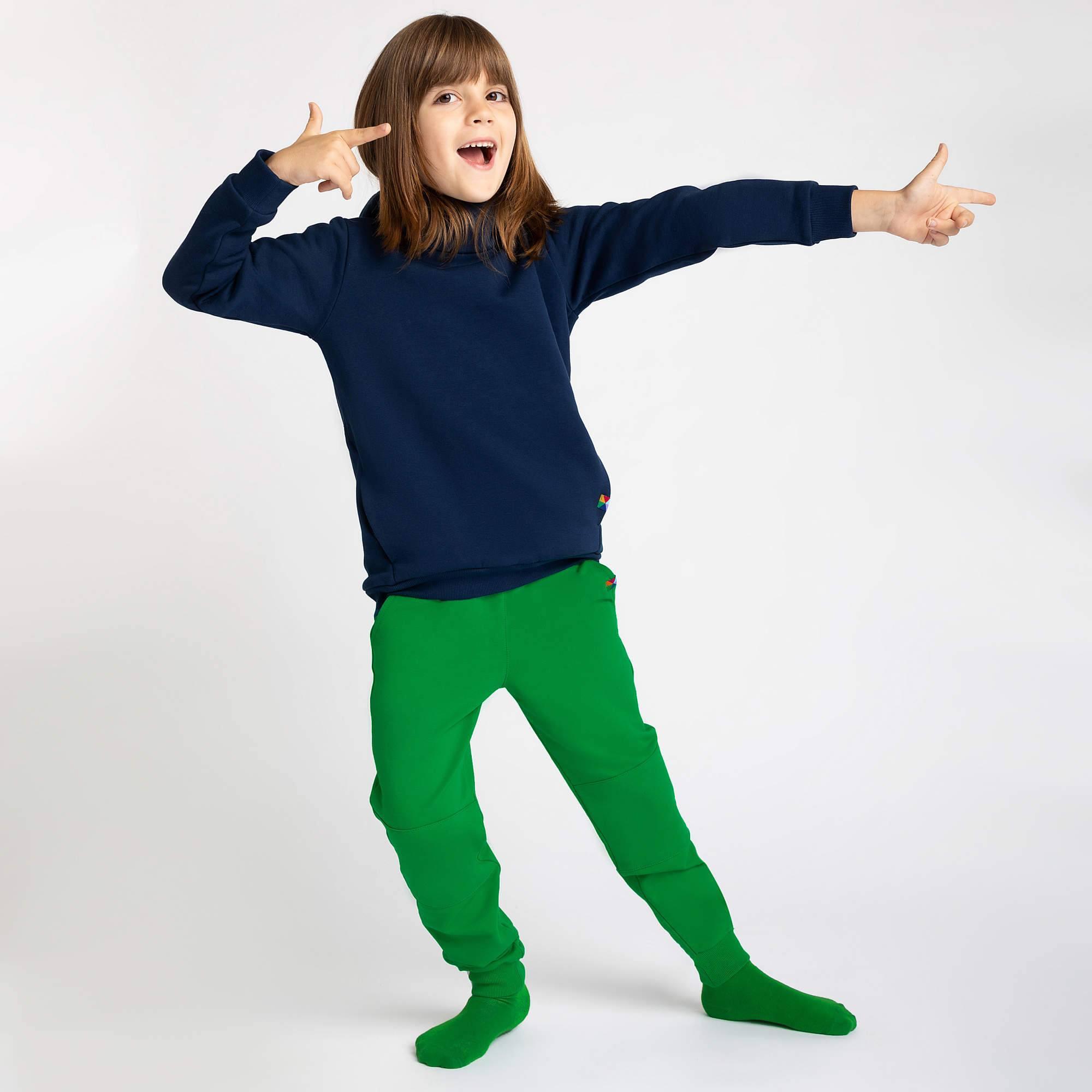 Zielone spodnie ze wzmocnieniem