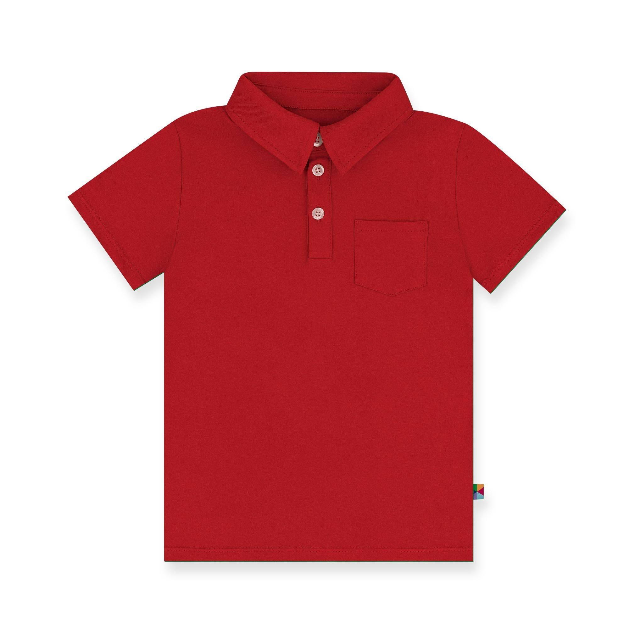 Czerwona koszulka polo