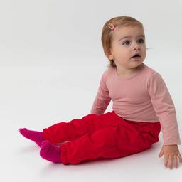 Czerwone spodnie softshell dla niemowląt
