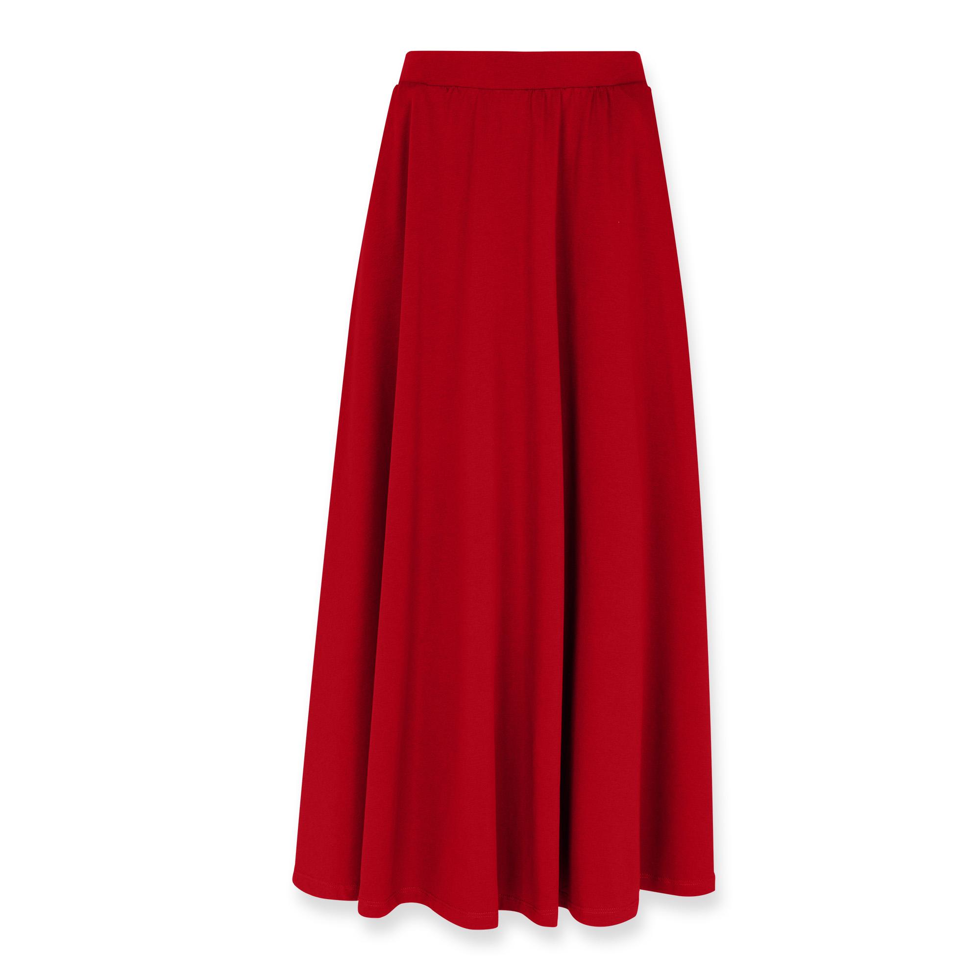 Czerwona spódnica maxi damska
