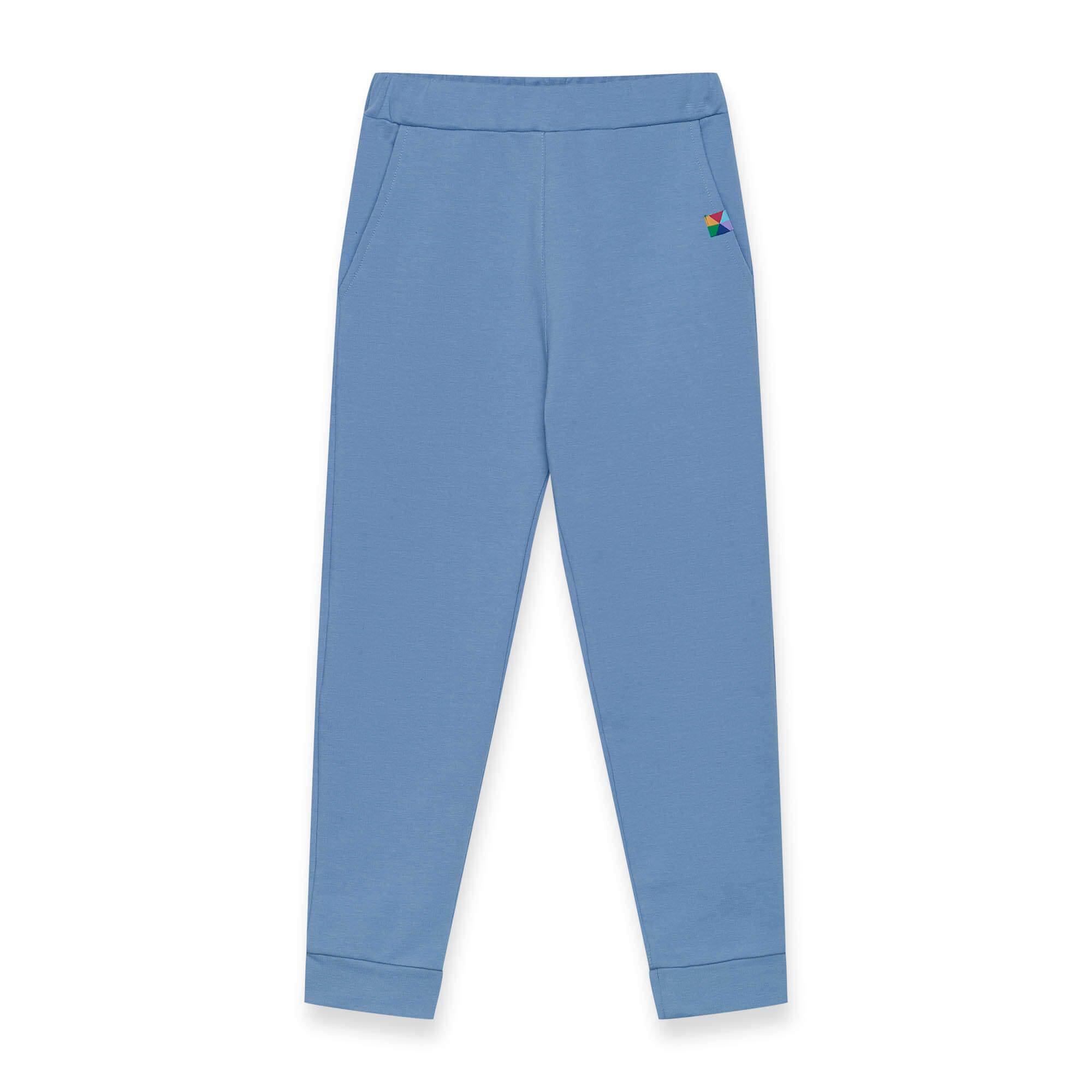 Błękitne spodnie dresowe
