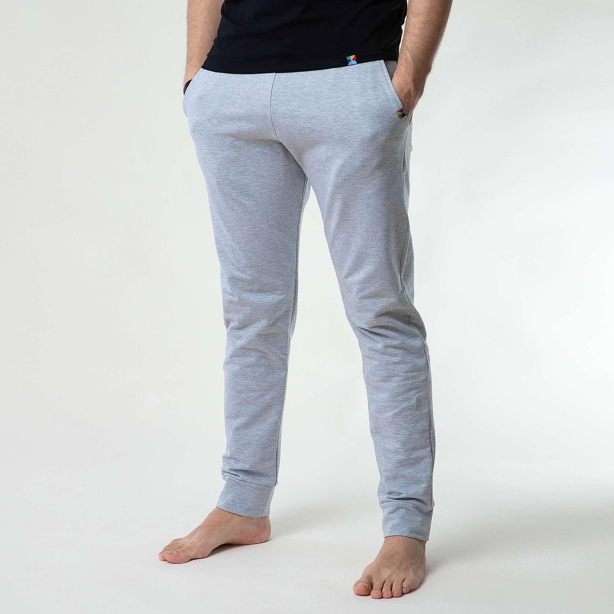 Szare spodnie dresowe męskie