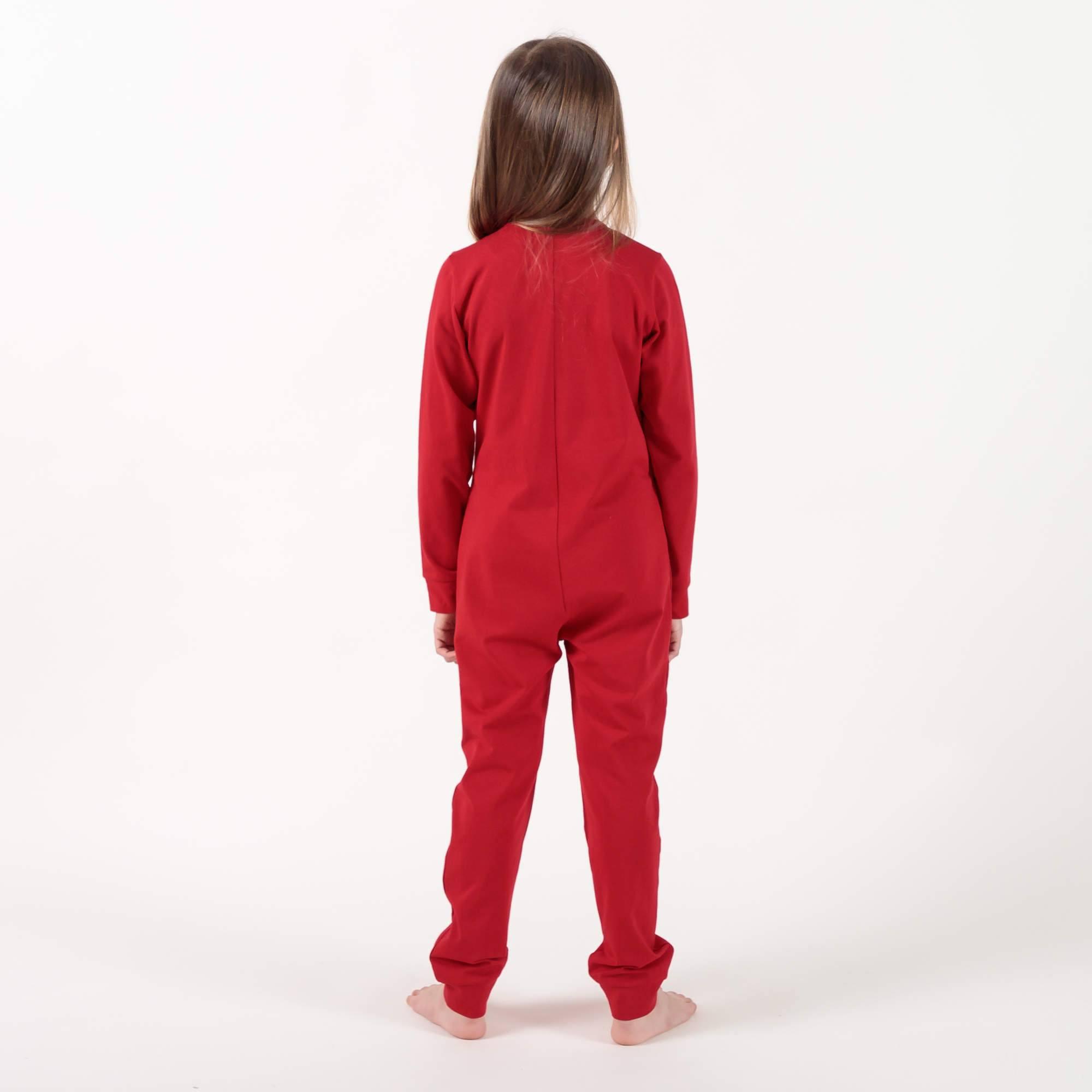 Czerwony rampers piżamka