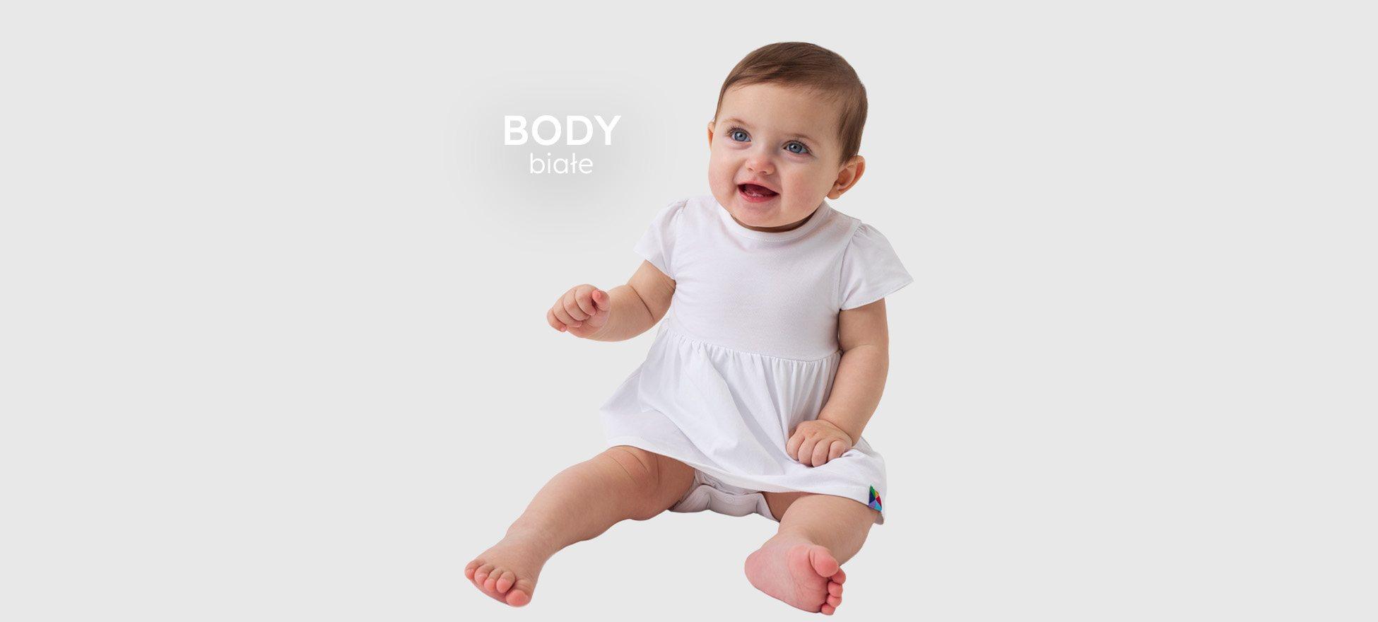 body niemowlęce białe