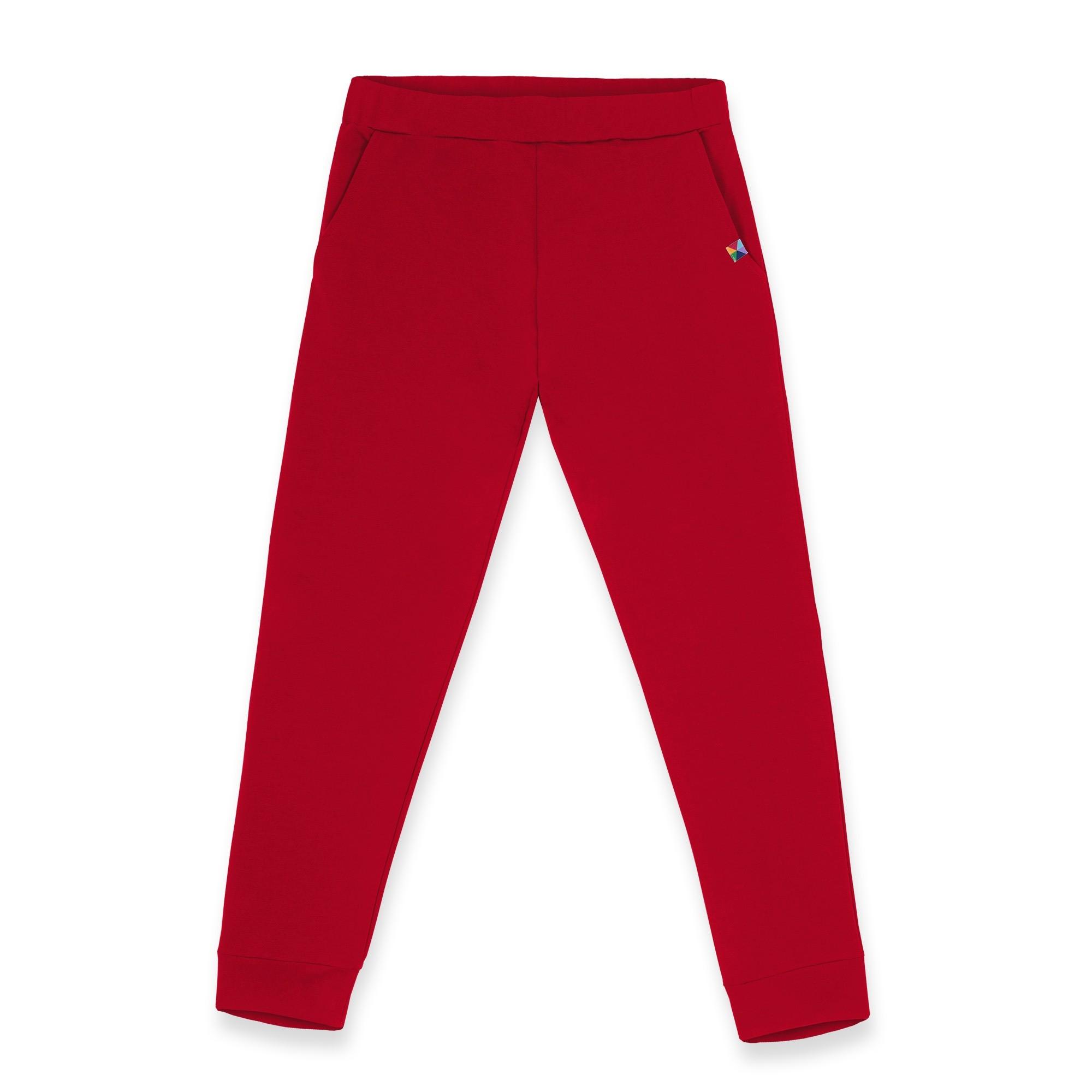 Czerwone spodnie dresowe męskie