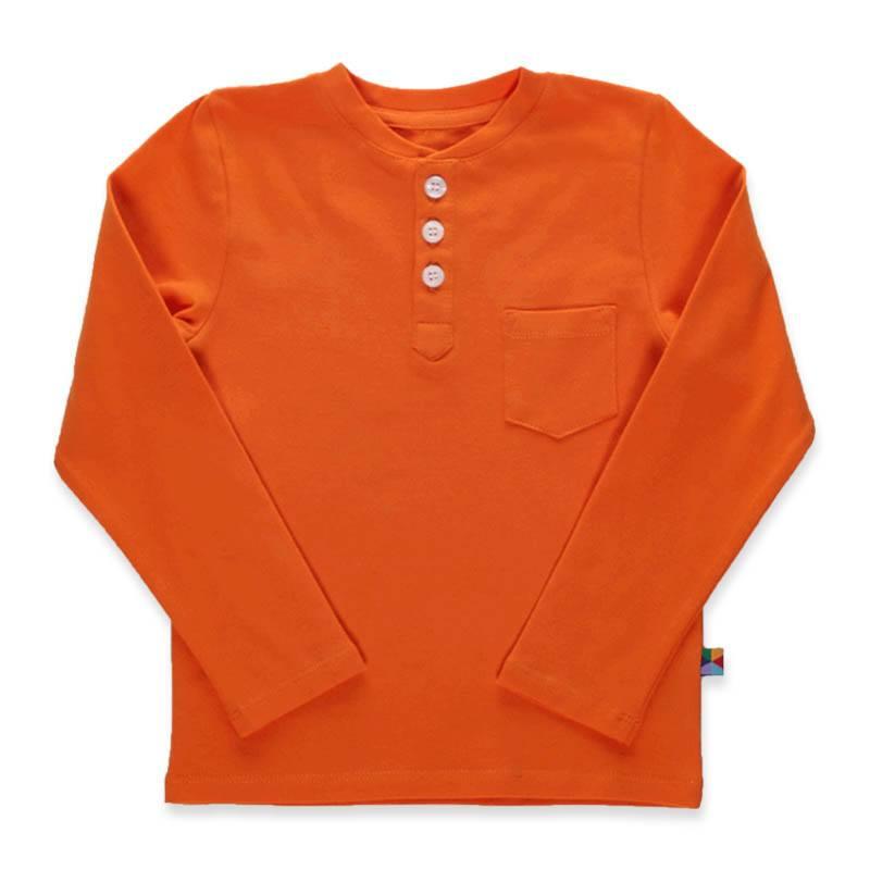 Pomarańczowa koszulka henley