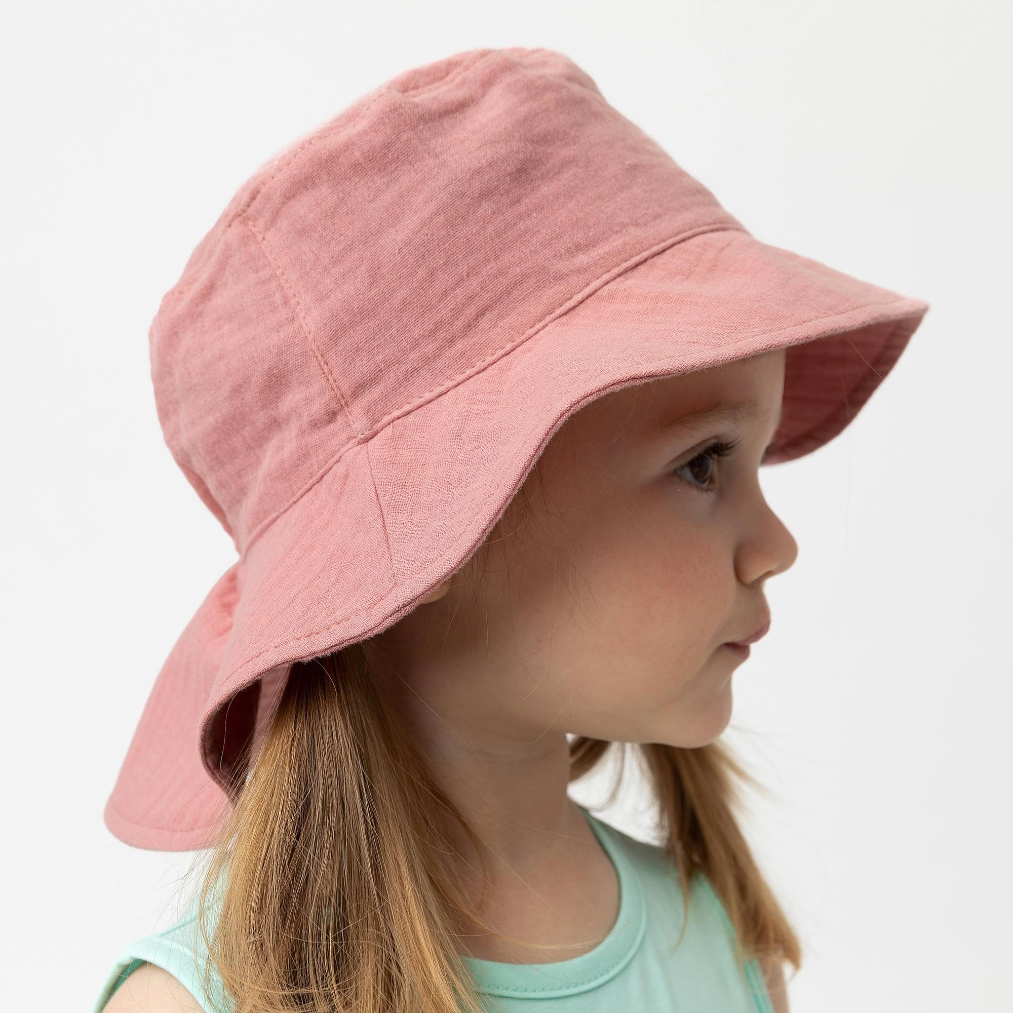 Różowy kapelusz muślinowy niemowlę