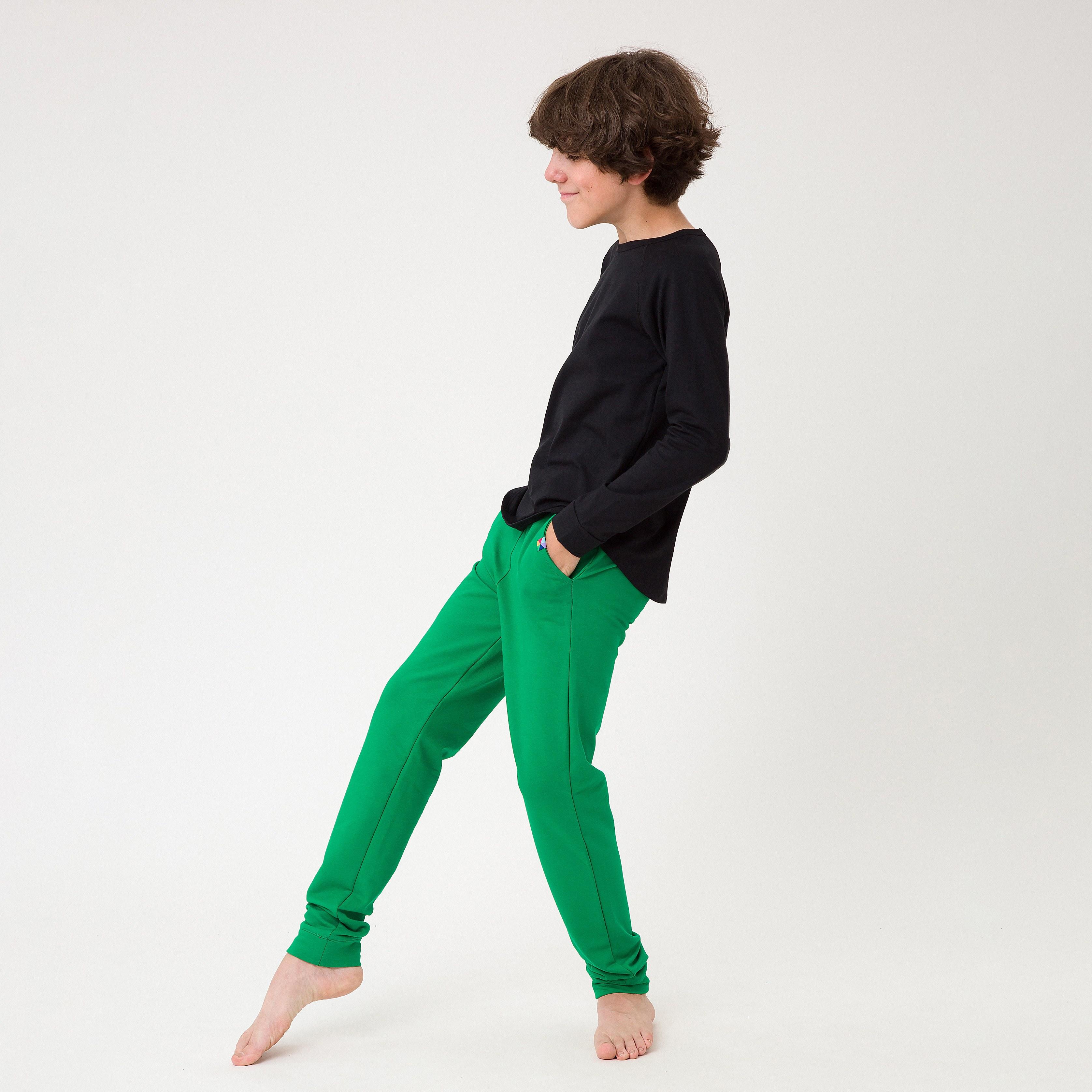Zielone spodnie dresowe Junior
