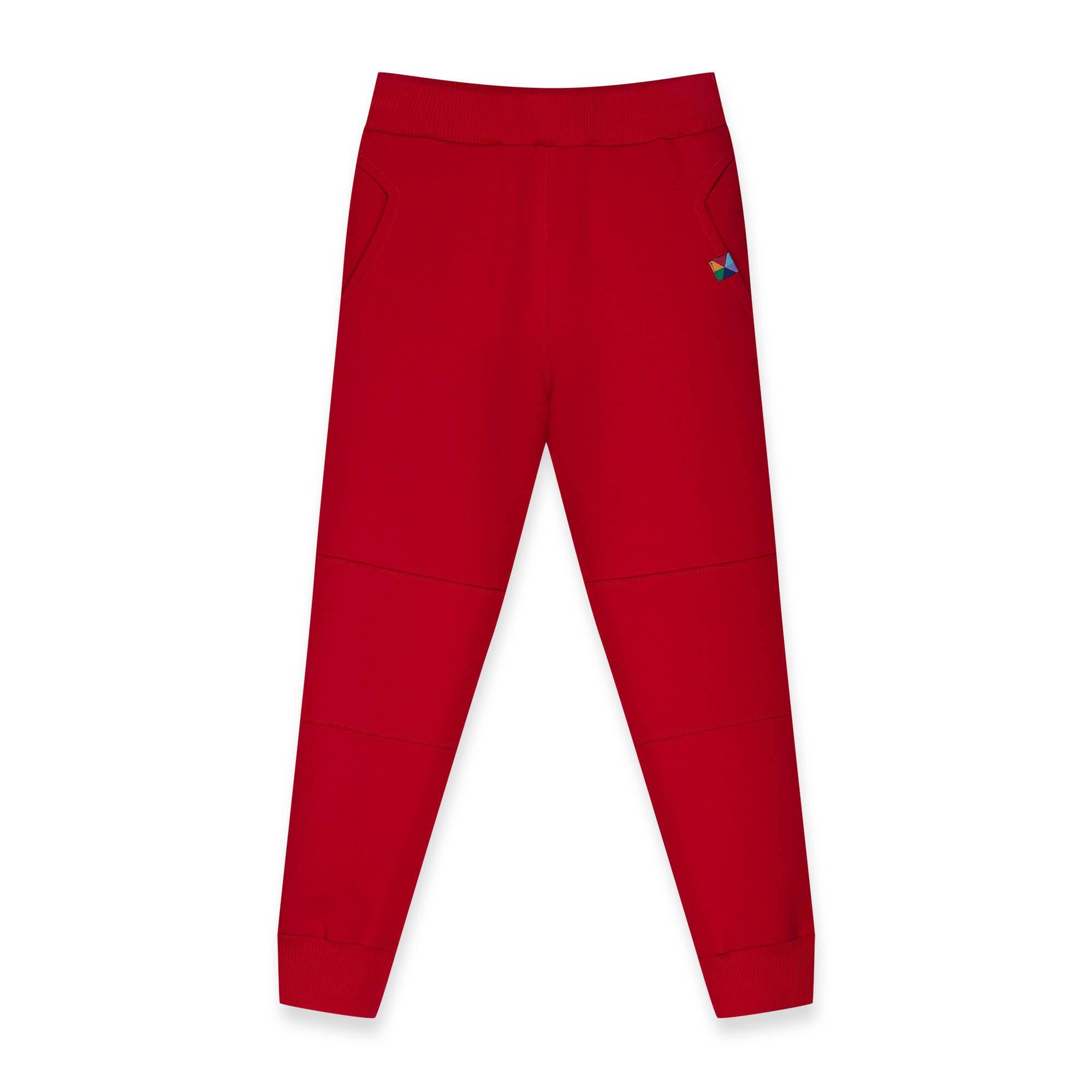 Czerwone spodnie ze wzmocnieniem
