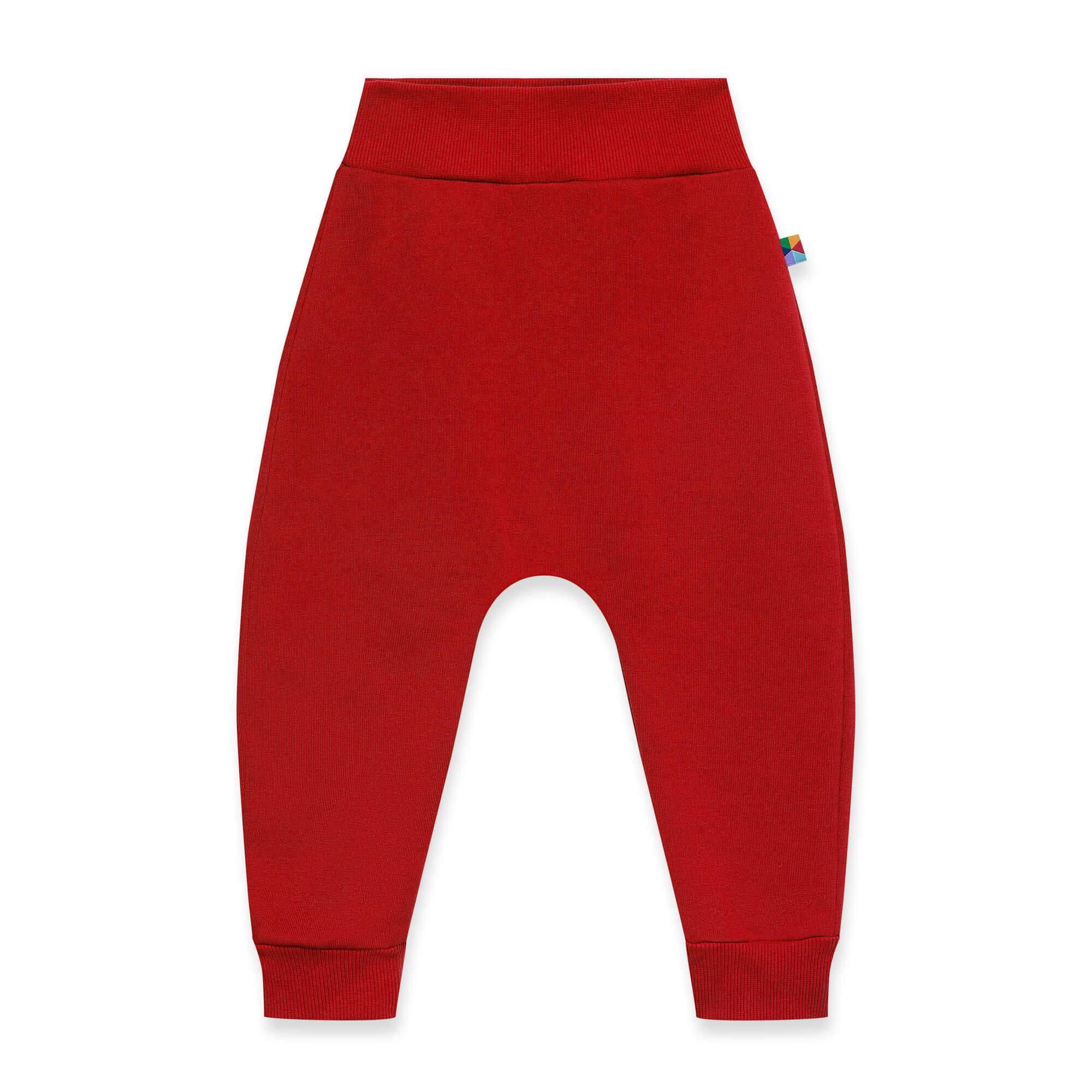 Czerwone spodnie ocieplane