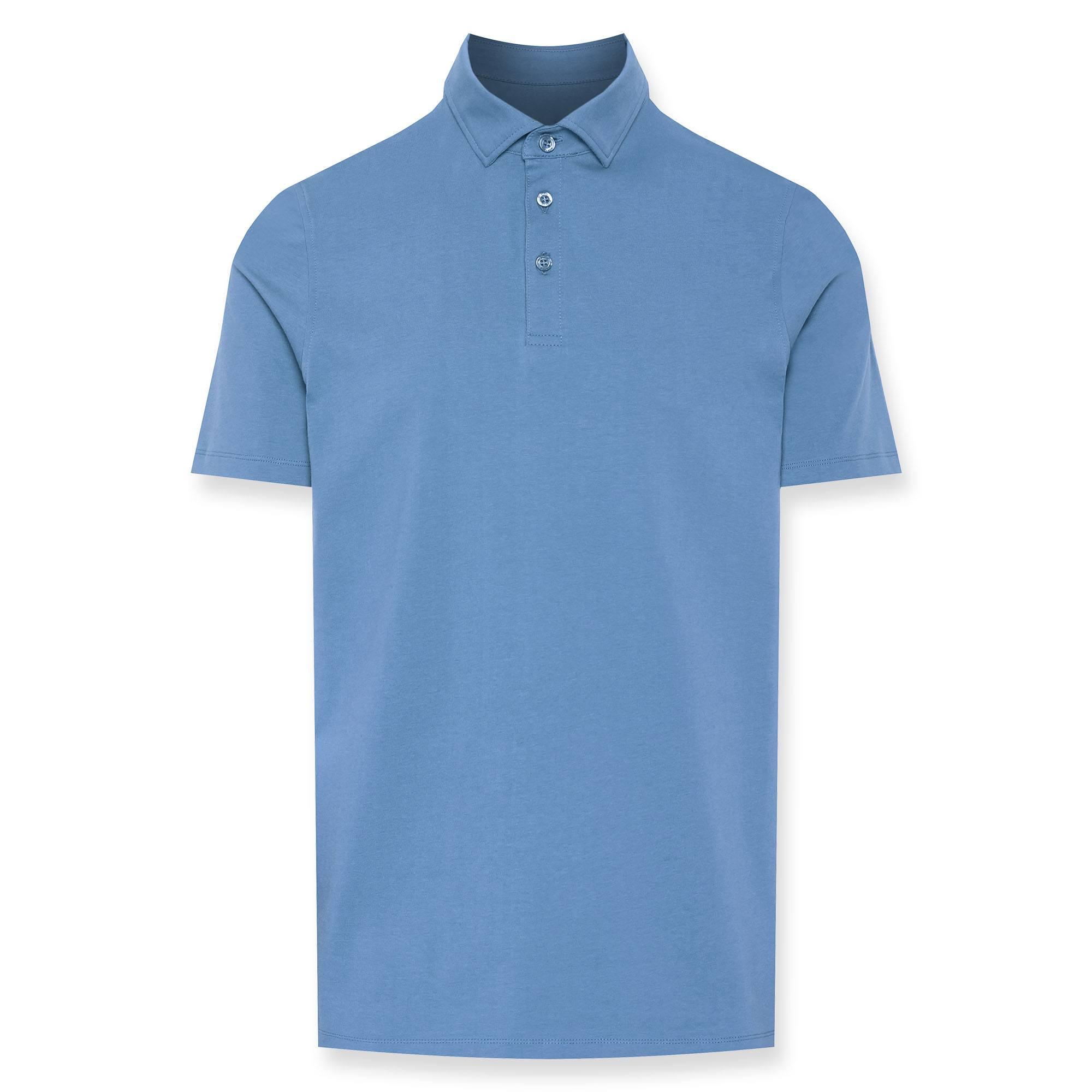 Błękitna koszulka Polo męska