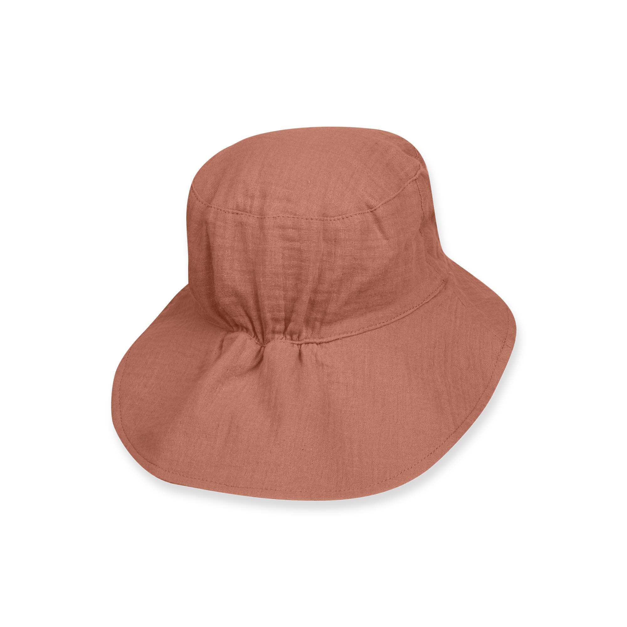 Karmelowy kapelusz muślinowy
