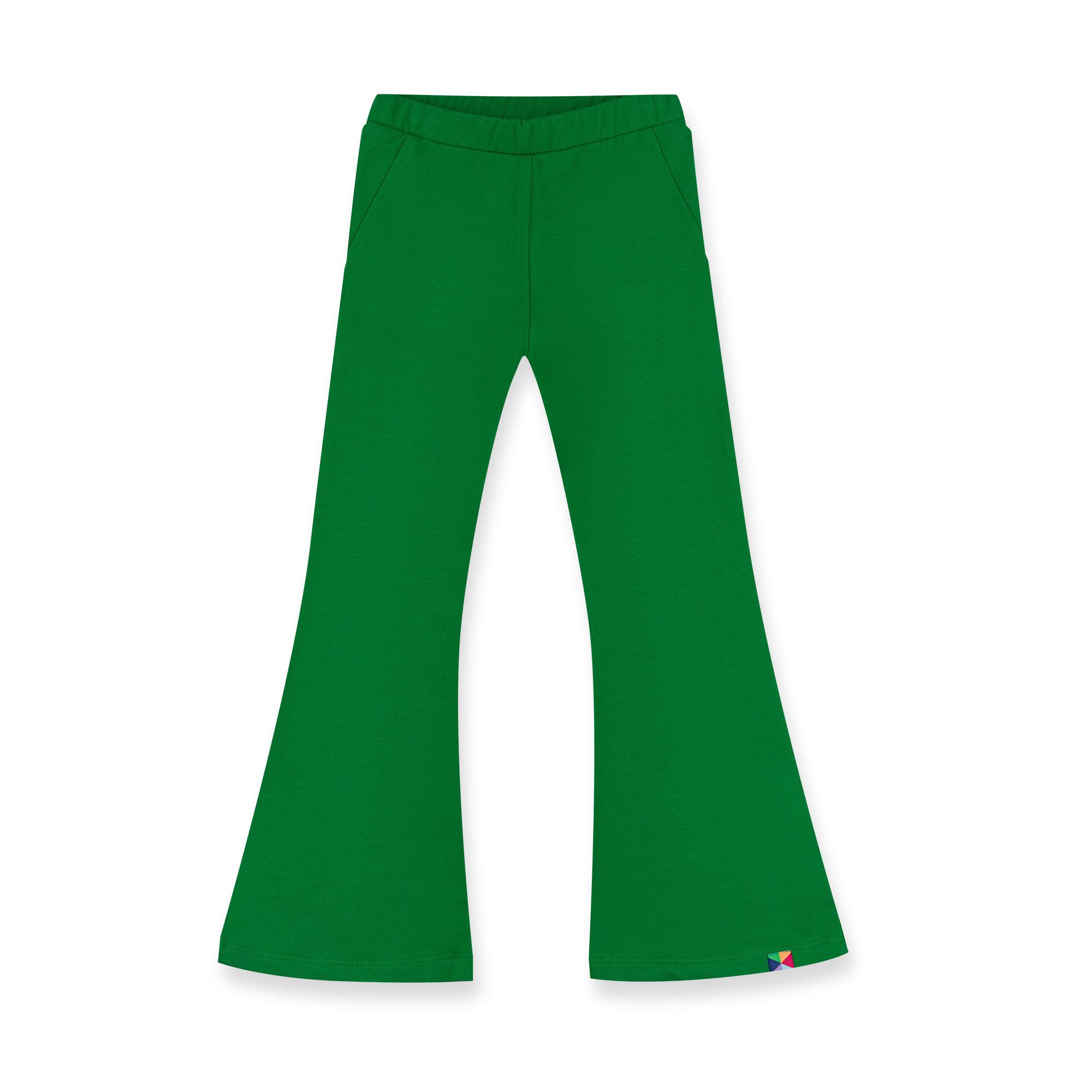 Zielone spodnie dzwony