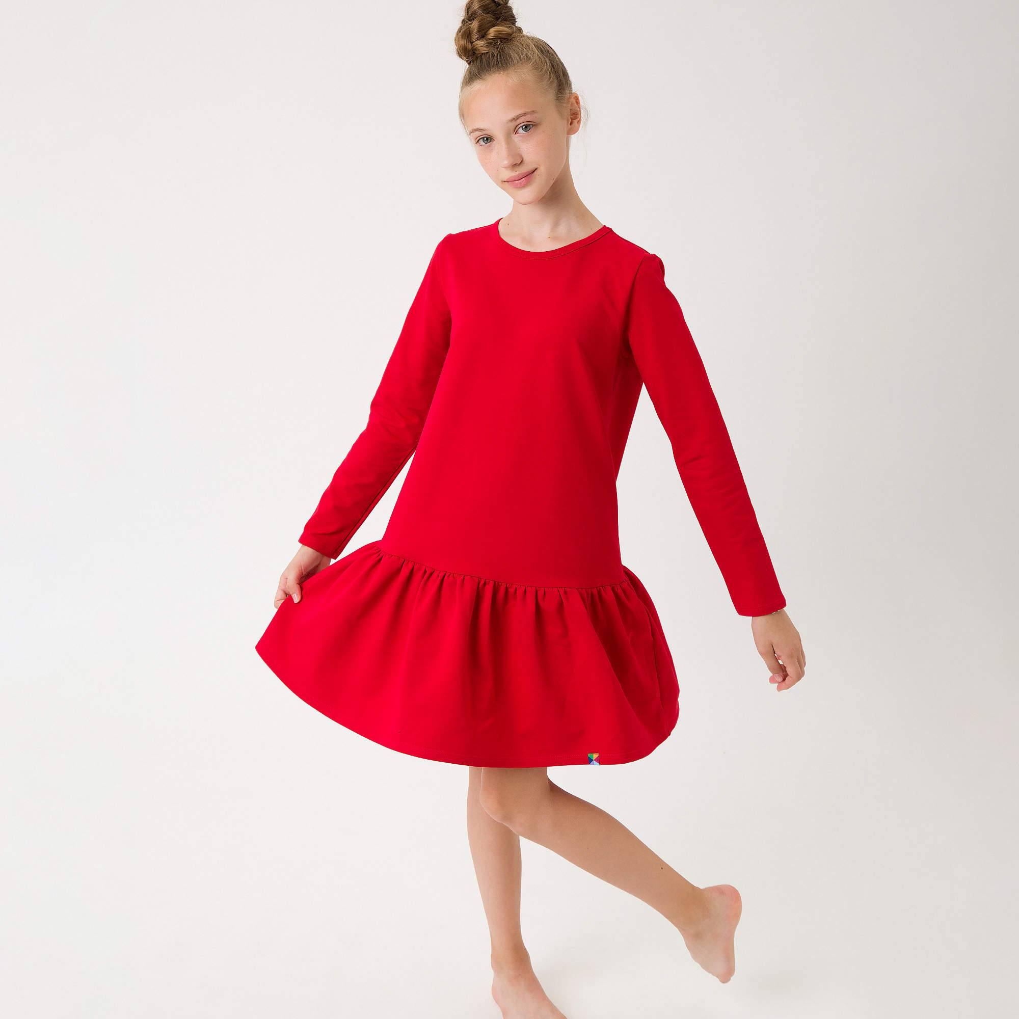 Czerwona sukienka dresowa Junior