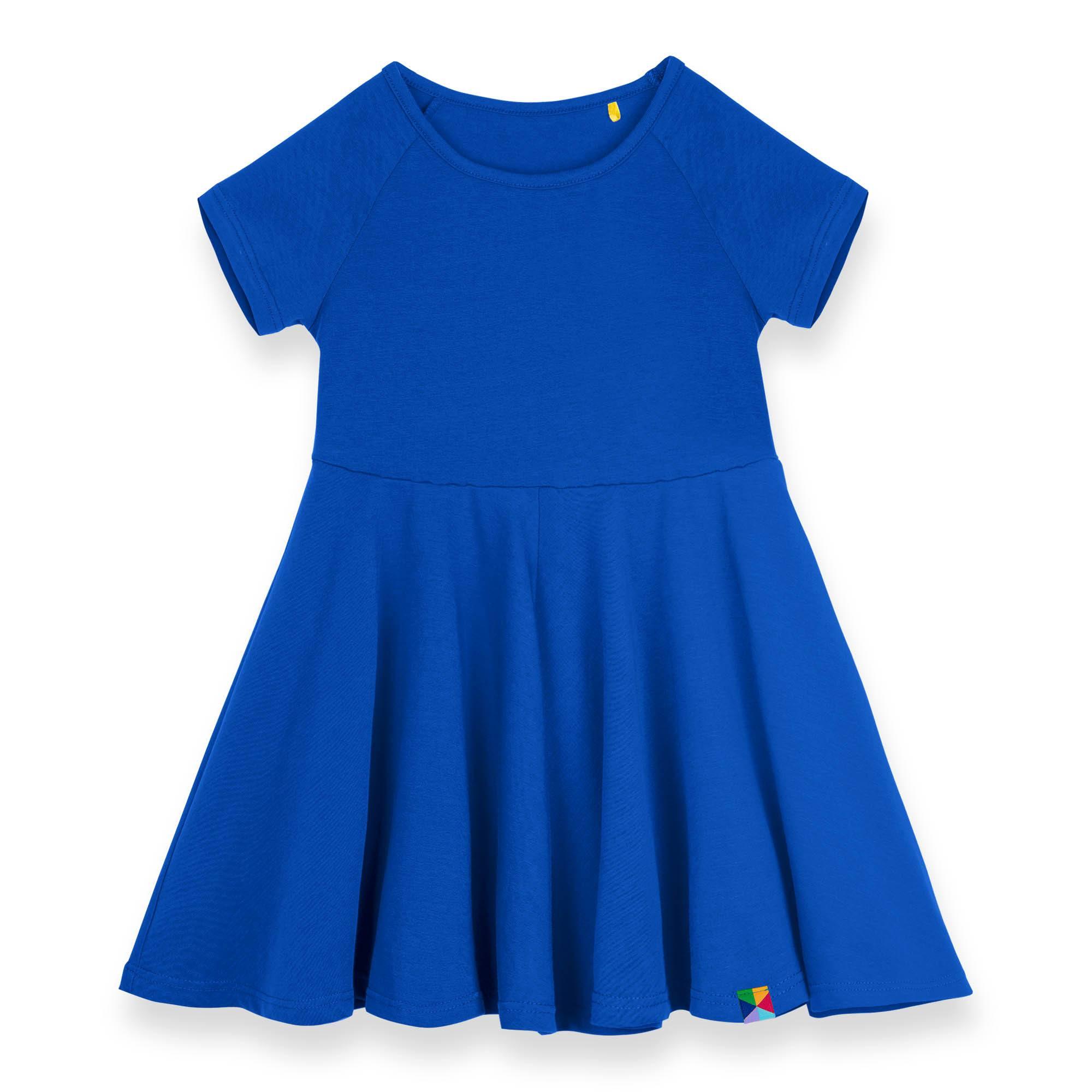 Niebieska sukienka z krótkim rękawem Junior