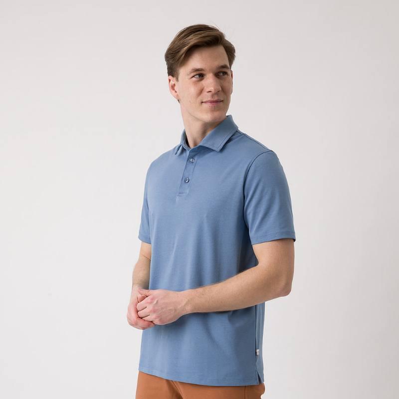 Błękitna koszulka Polo męska