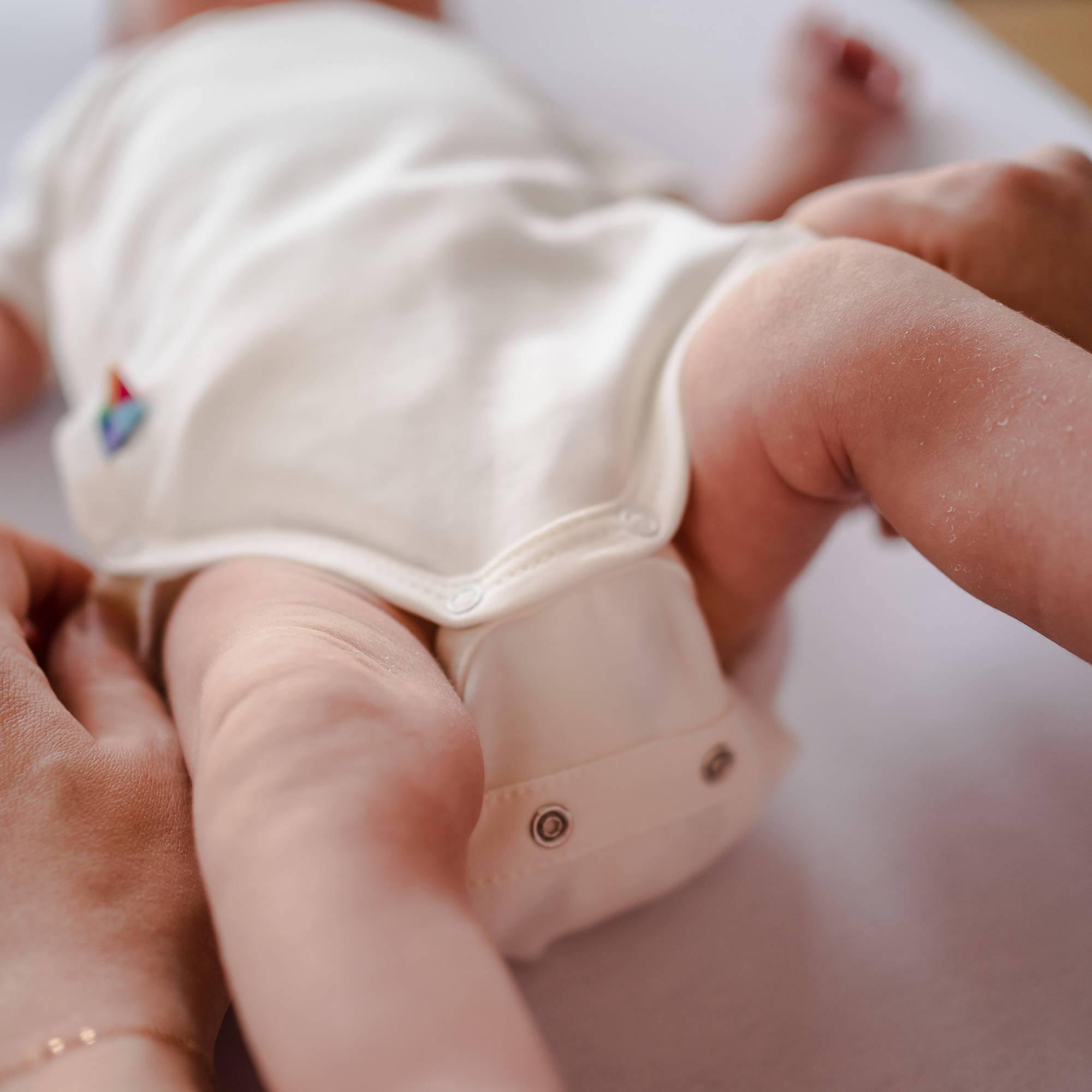 Body kopertowe krótki rękaw dla noworodka