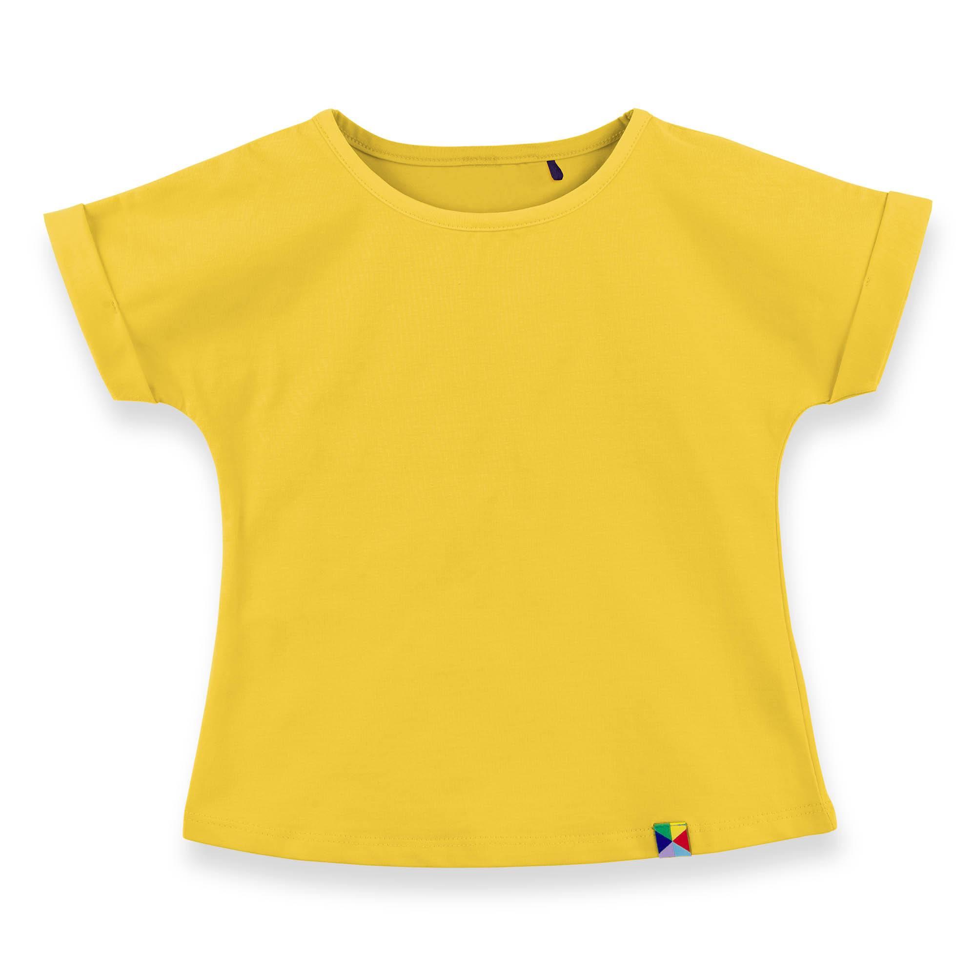 Żółta koszulka z krótkim rękawem