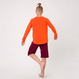 Pomarańczowa koszulka z długim rękawem