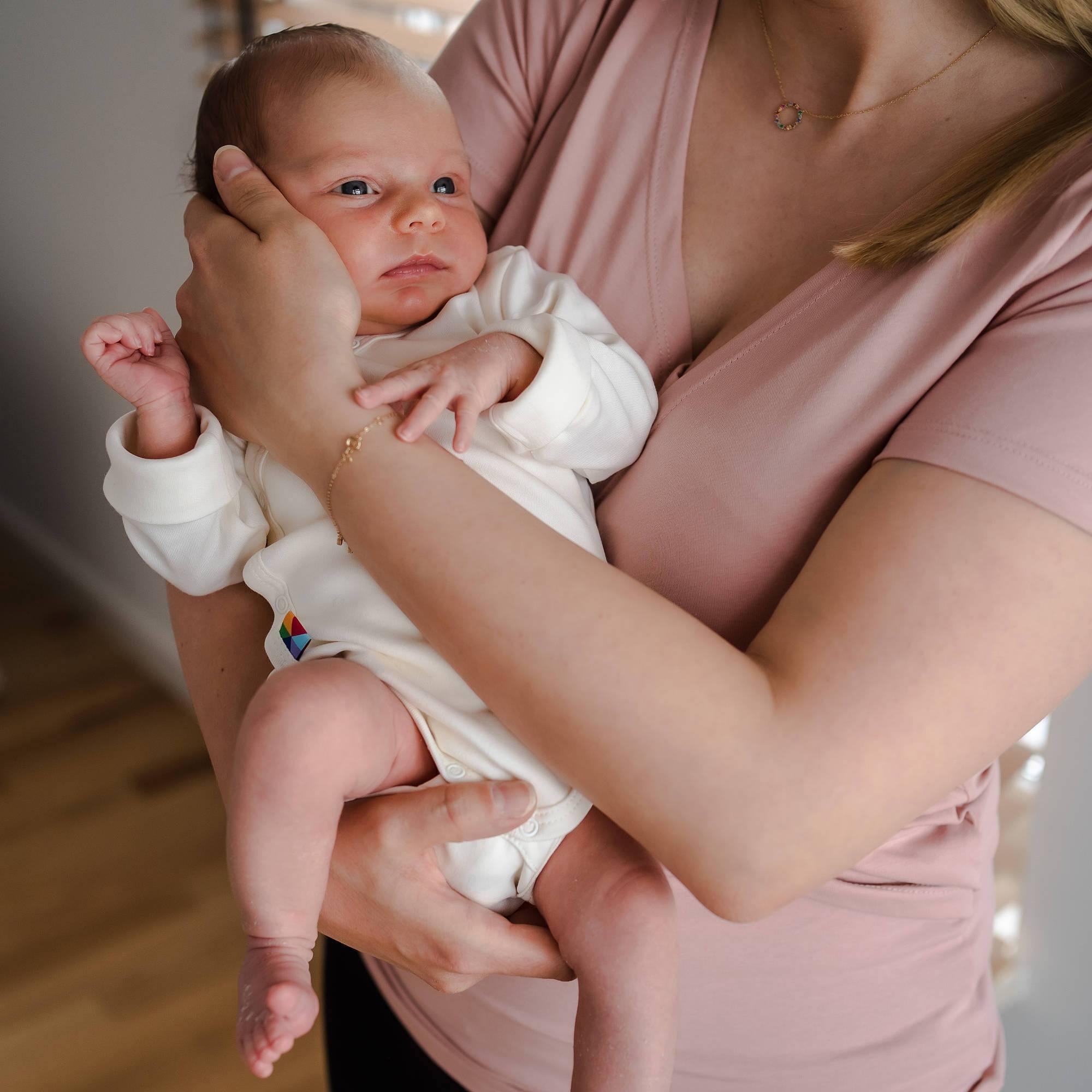 Body kopertowe długi rękaw dla noworodka