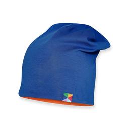 Pomarańczowo-niebieska czapka dwustronna