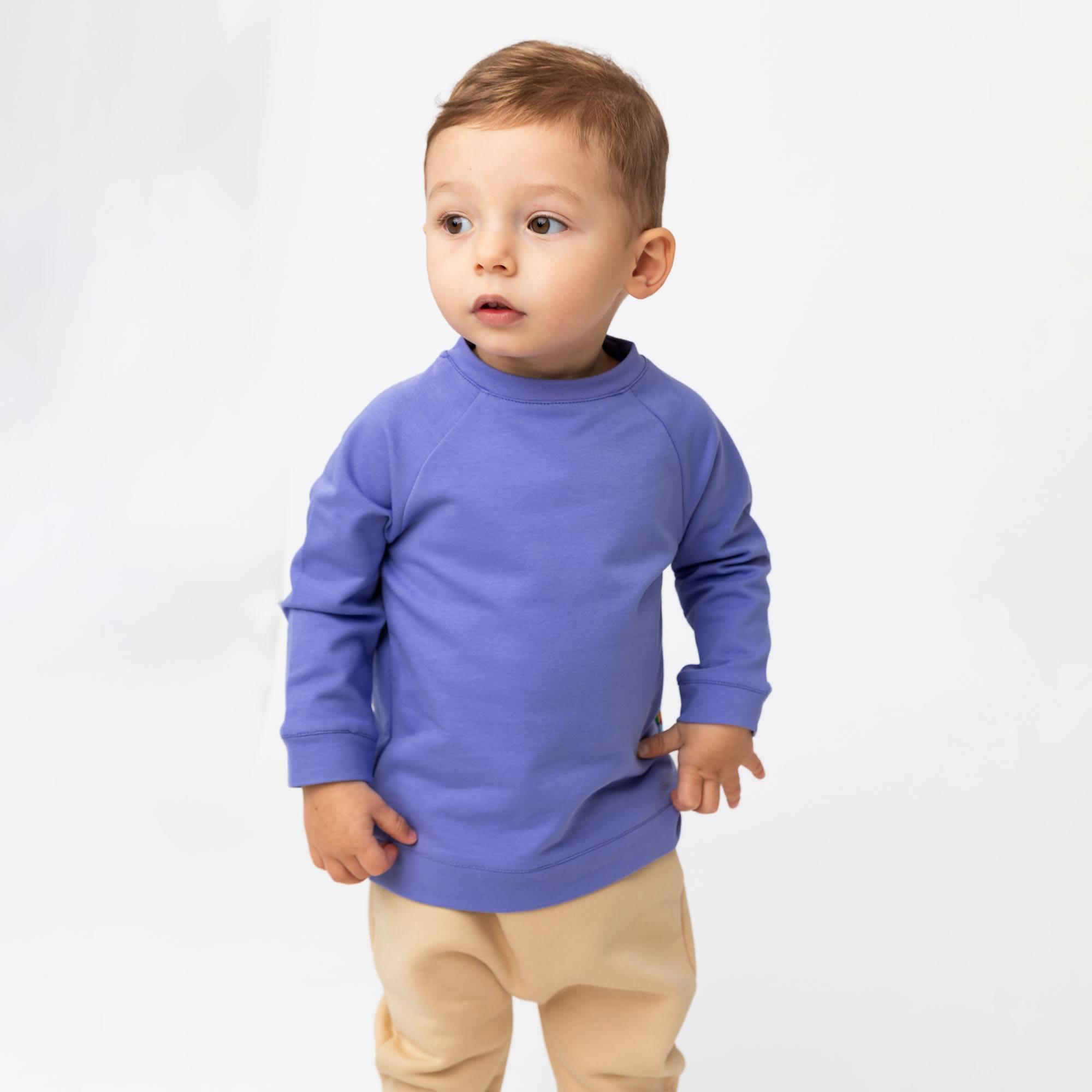 Barwinkowa bluza dresowa niemowlęca
