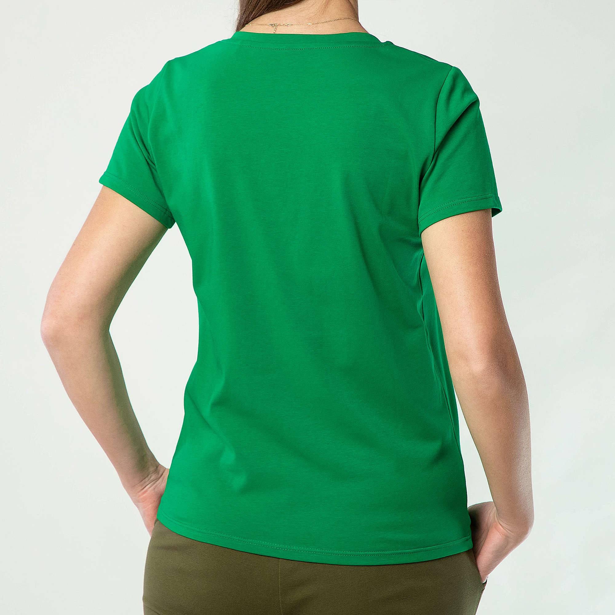 Zielony T-shirt damski