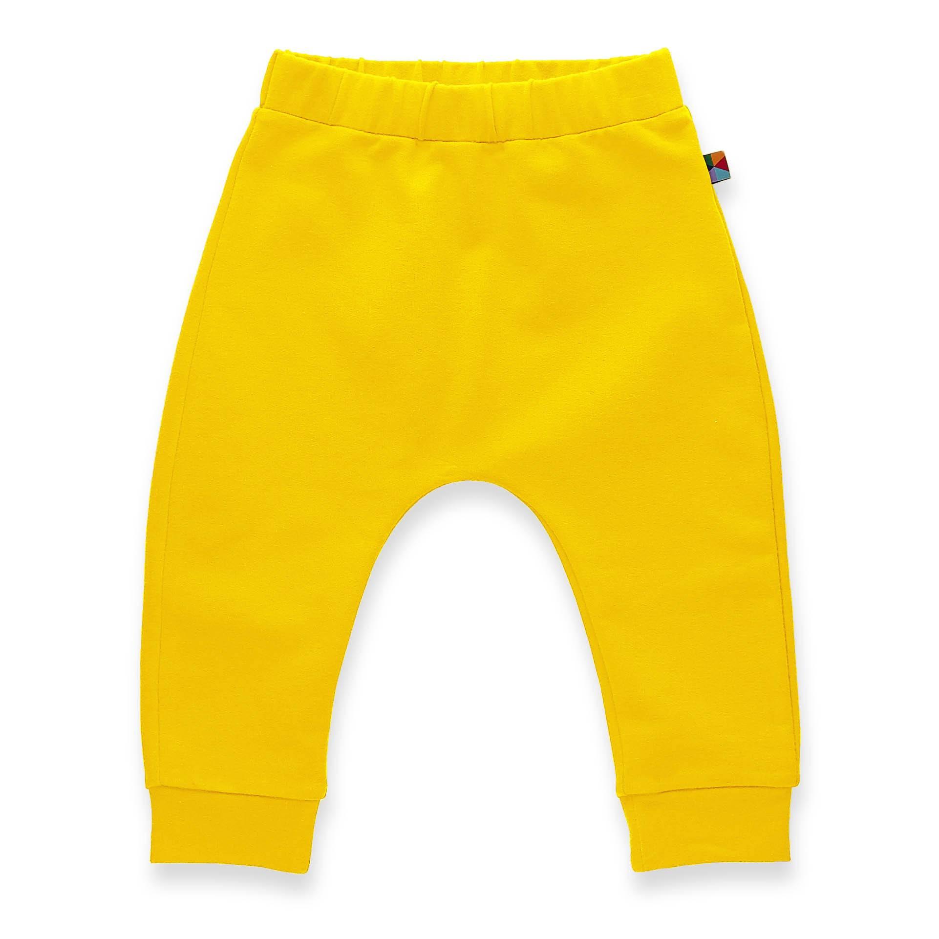 Żółte spodnie dresowe