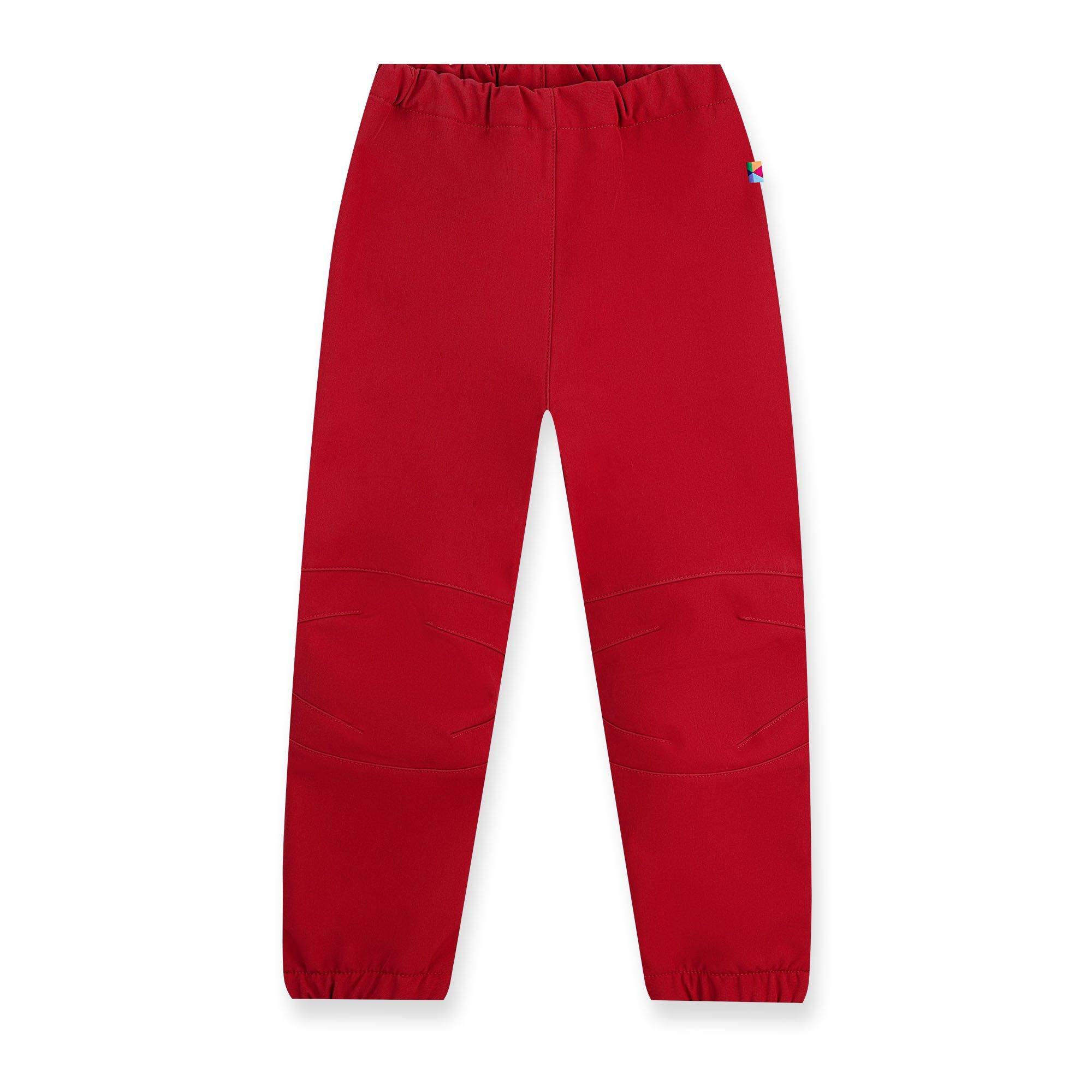 Czerwone spodnie softshell dla dzieci