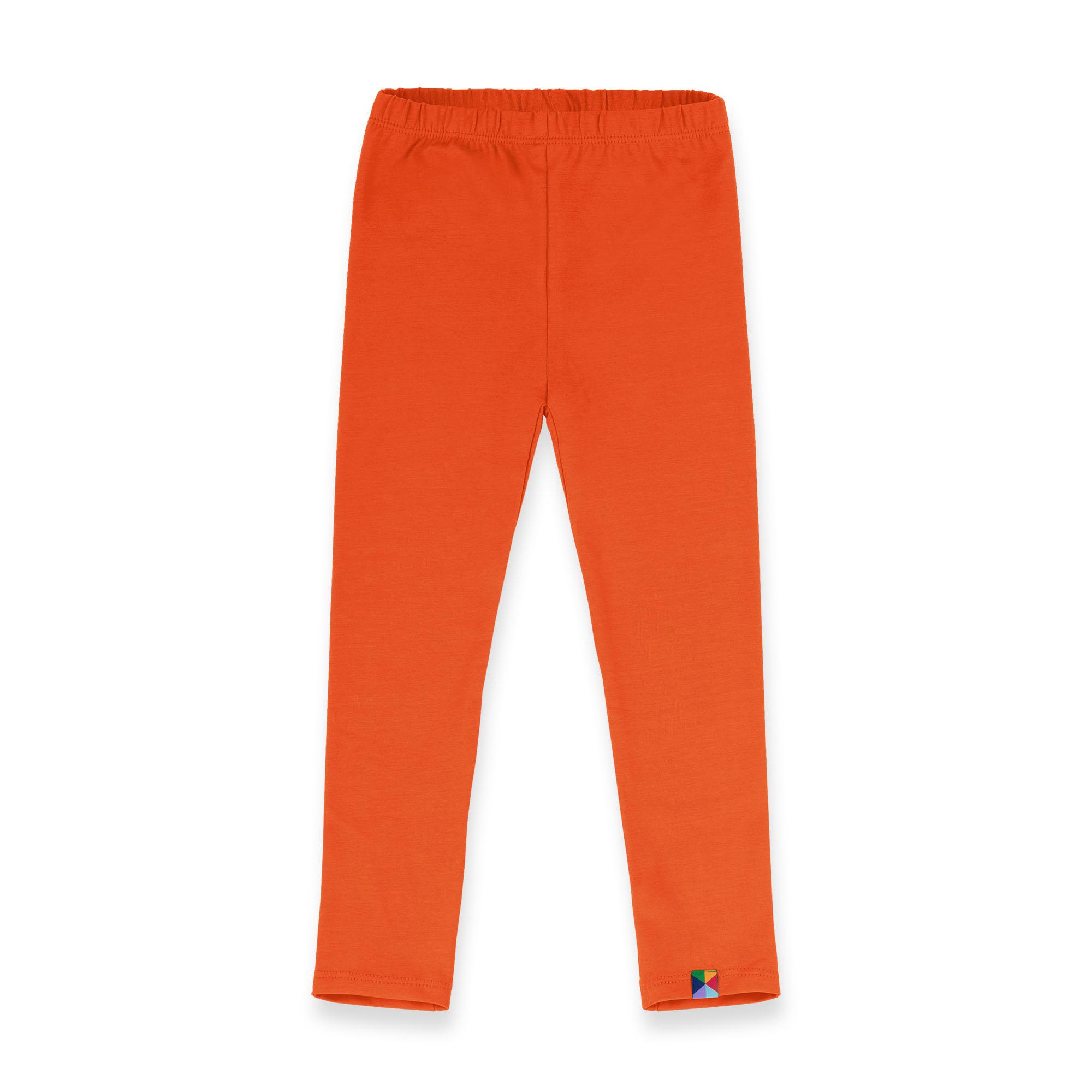 Pomarańczowe legginsy grubsze 