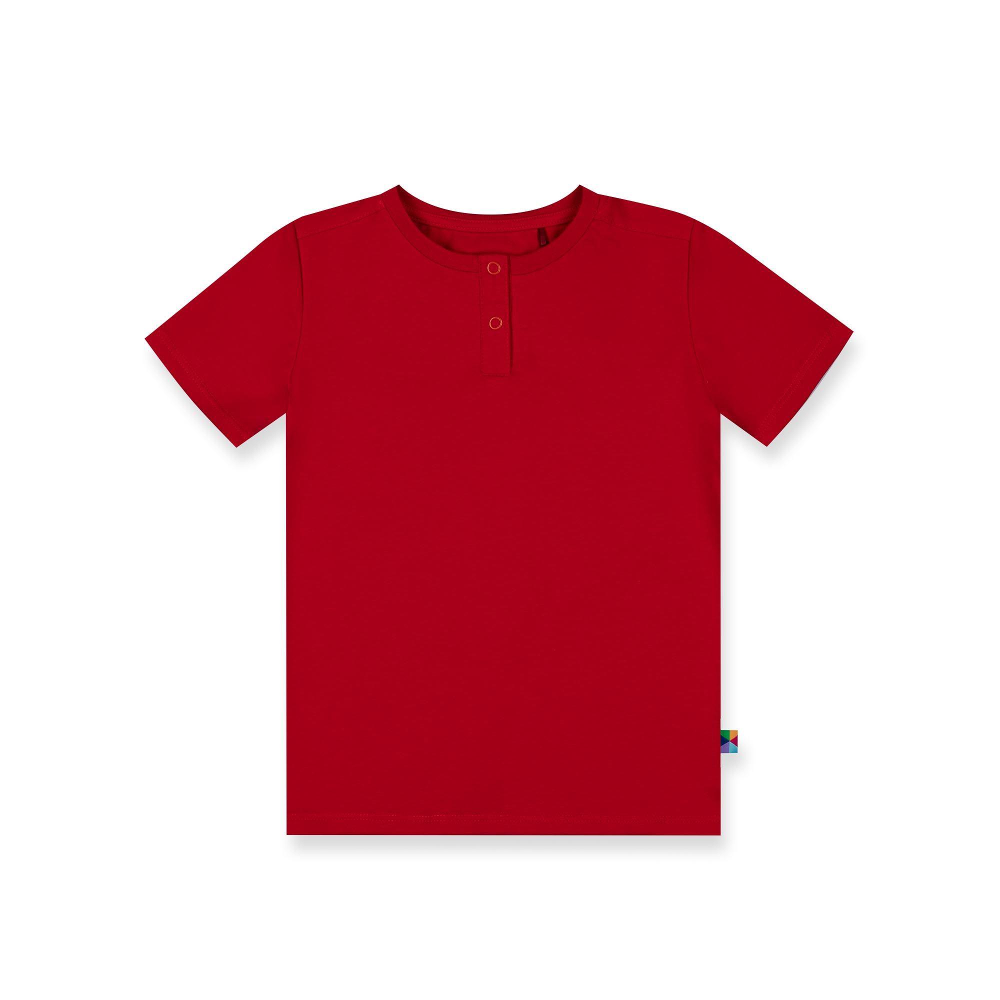 Czerwona koszulka z zapięciem
