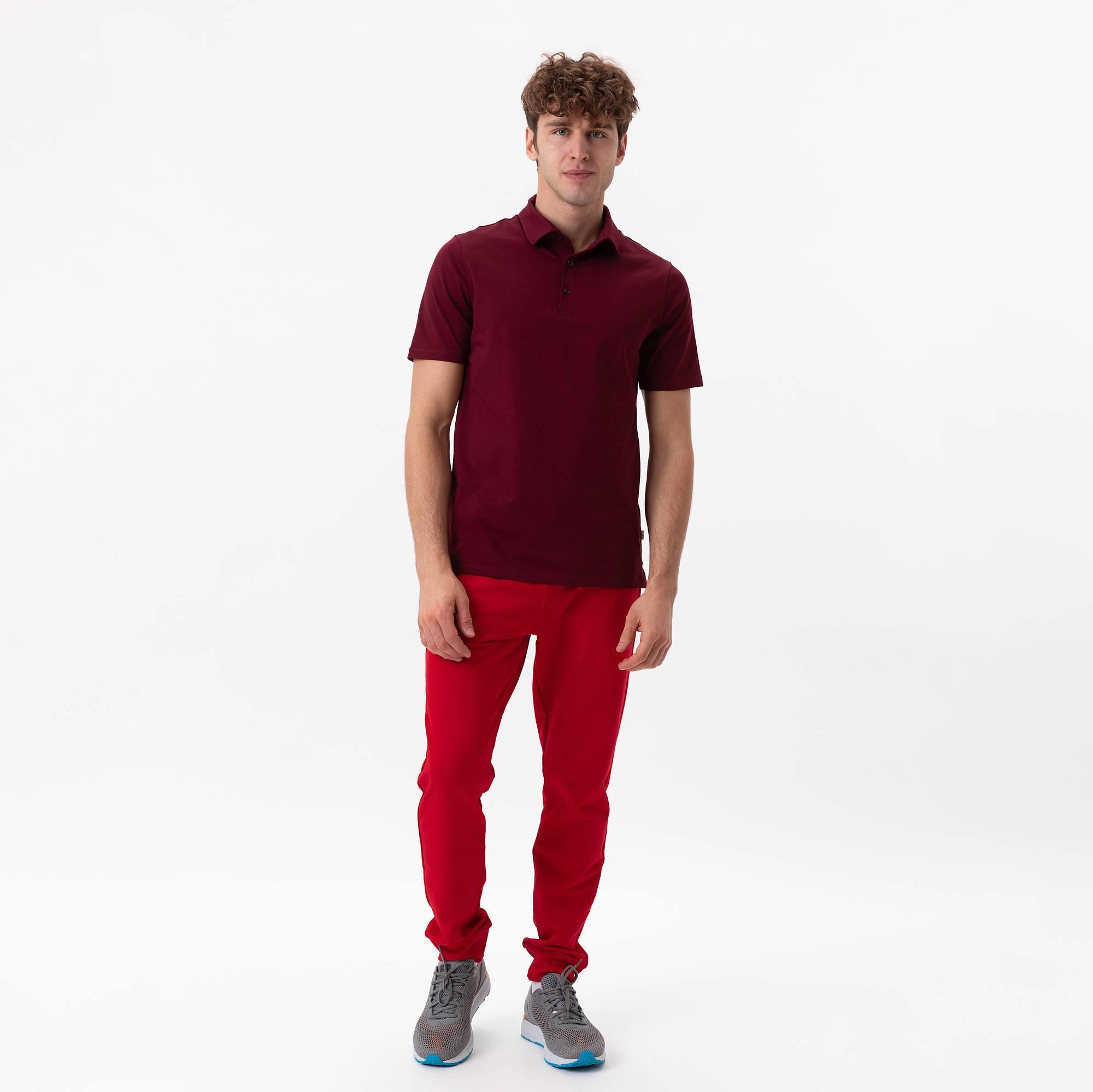 Czerwone spodnie dresowe męskie