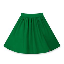 Zielona spódnica midi z kieszeniami