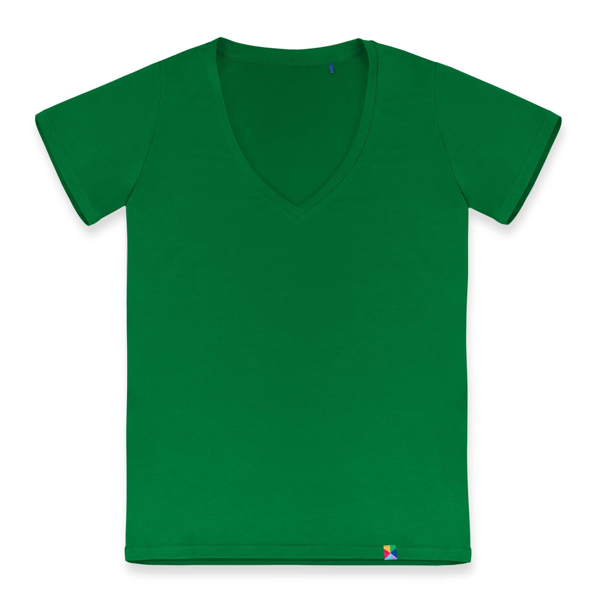 Zielony T-shirt damski