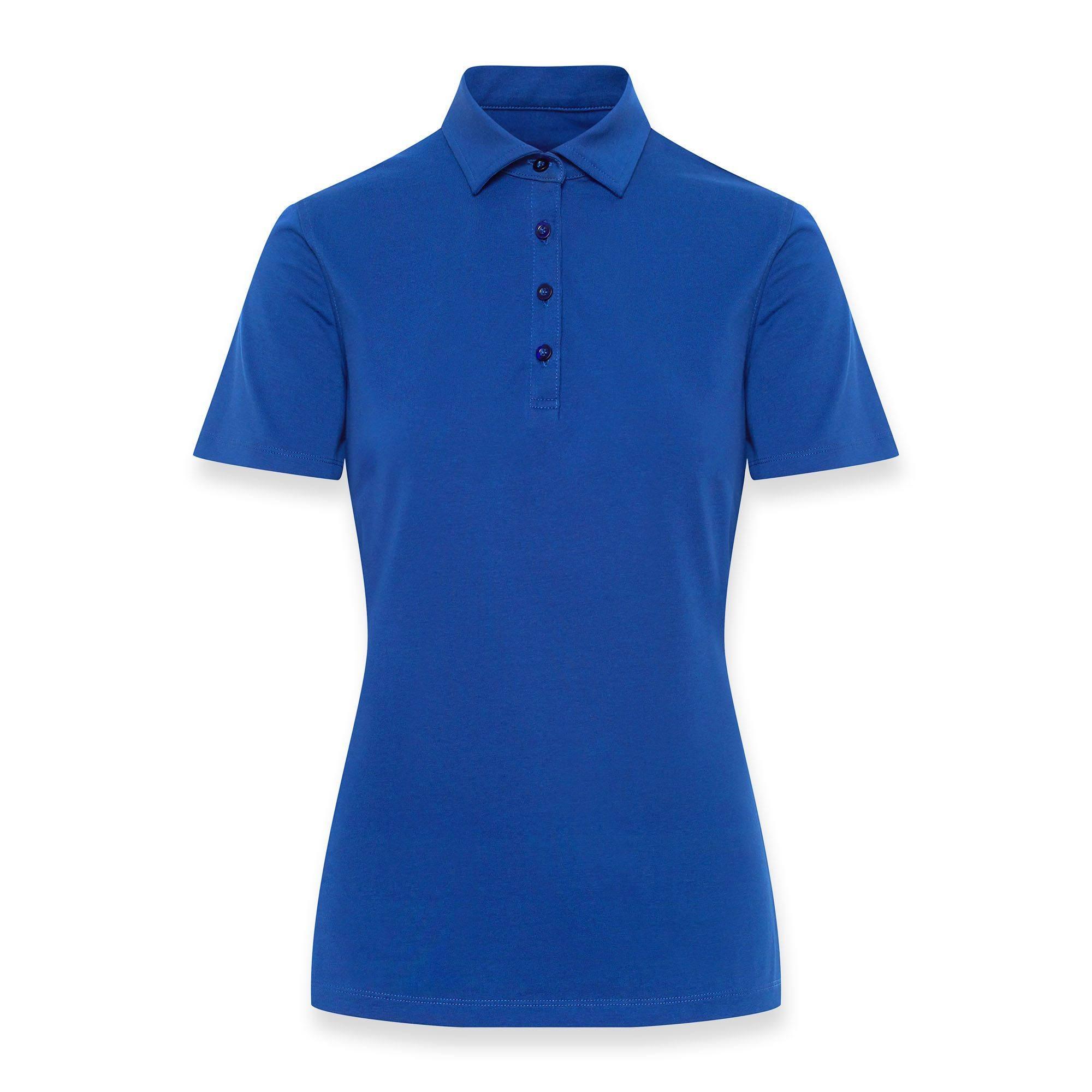 Niebieska koszulka Polo damska