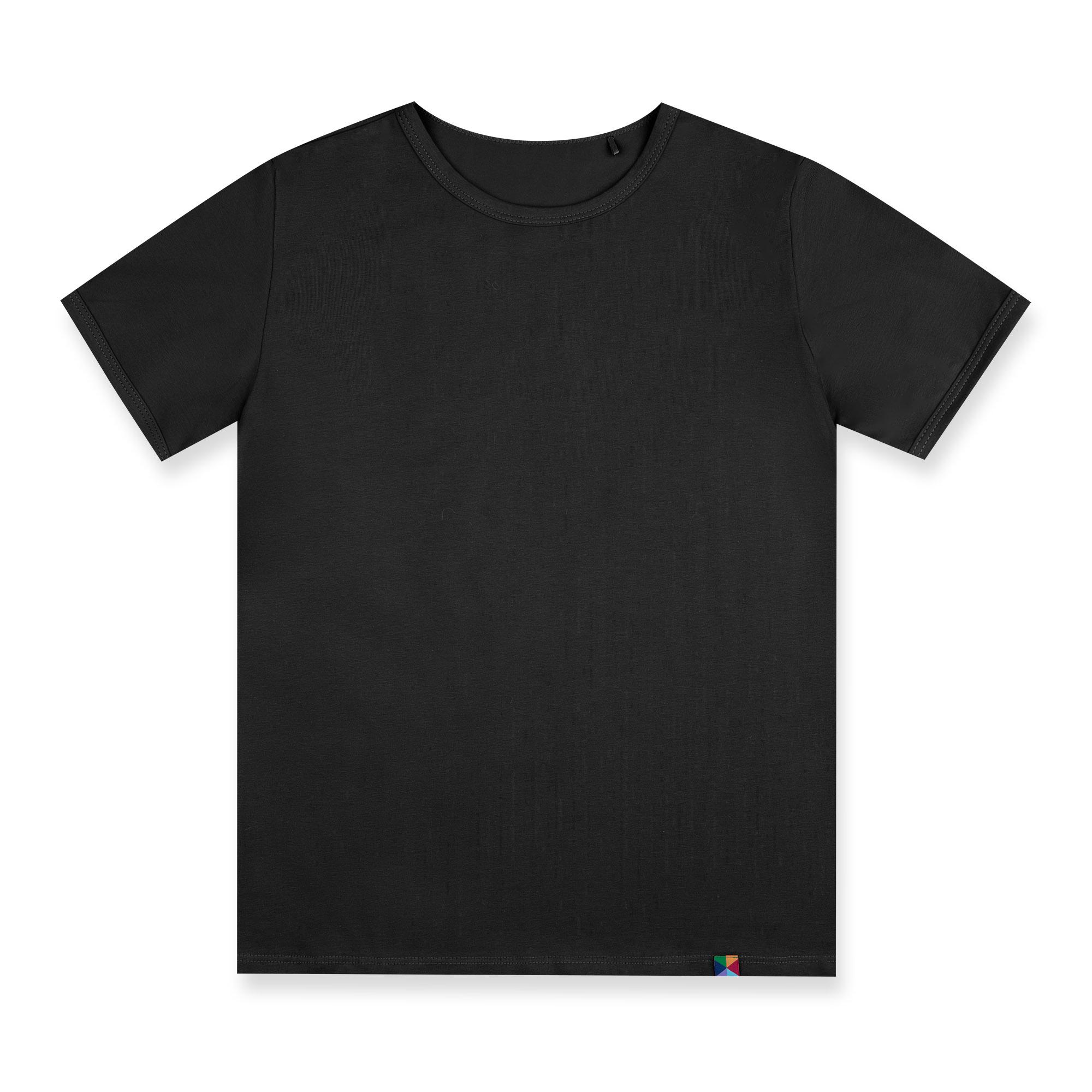 Czarna koszulka z krótkim rękawem