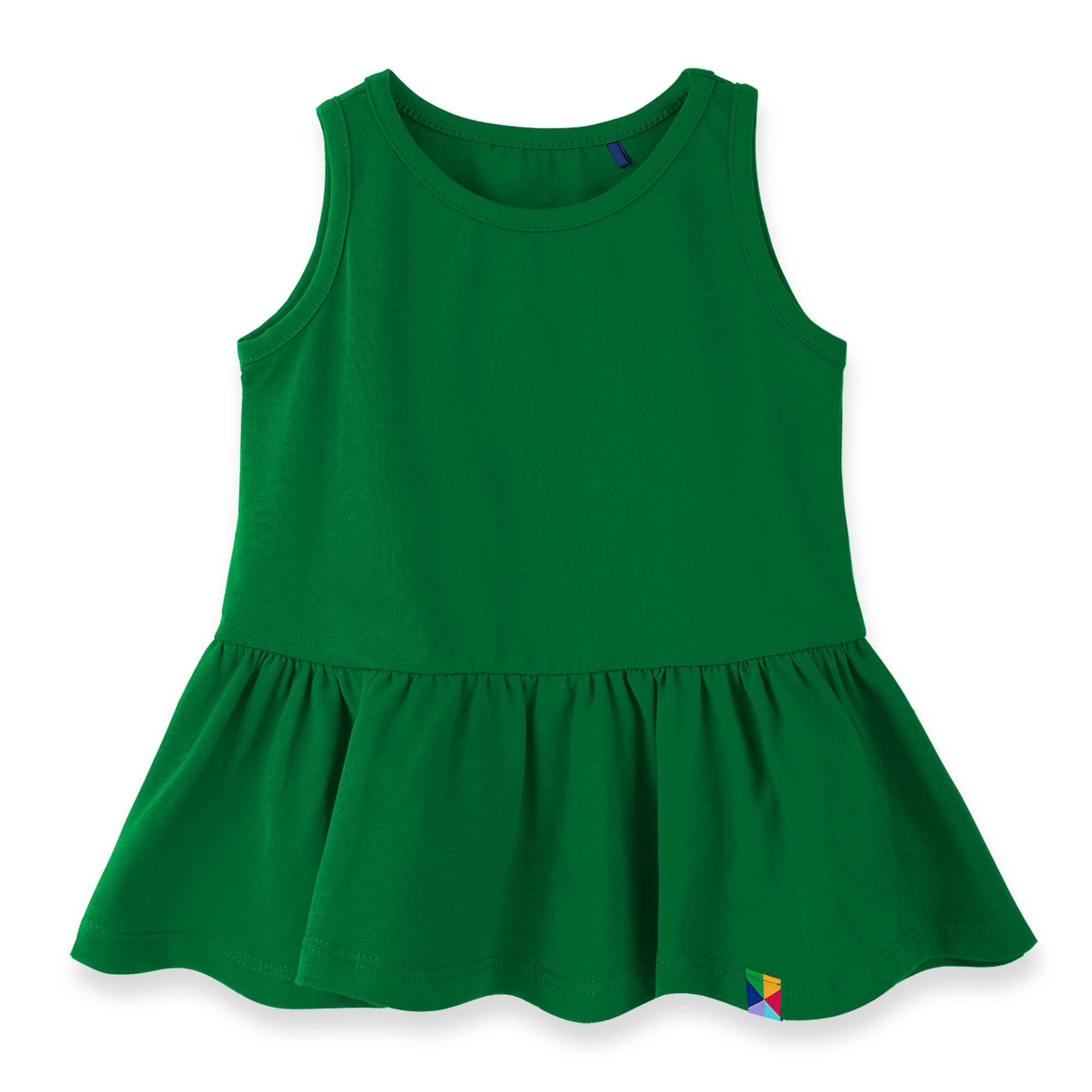 Zielona sukienka bez rękawów